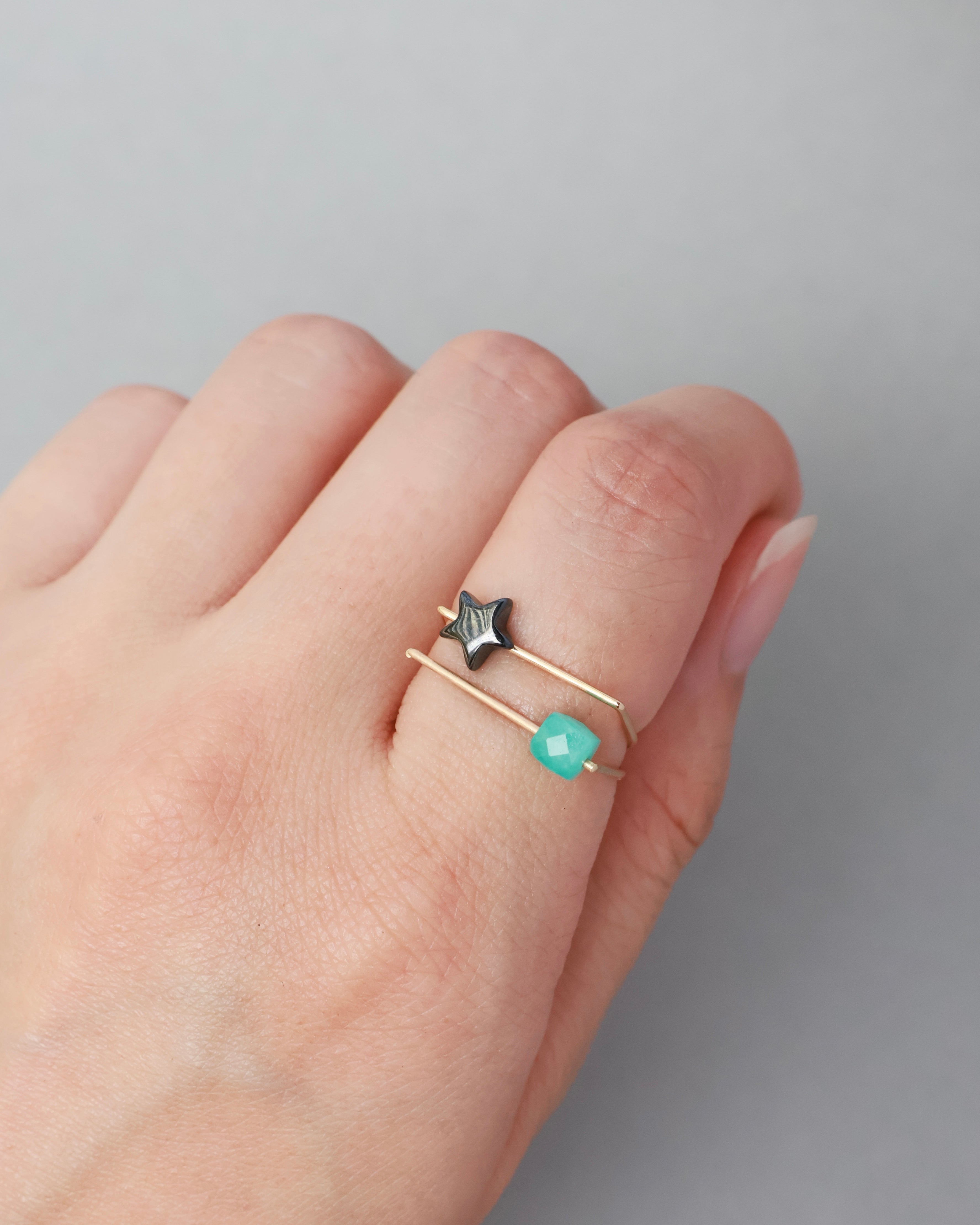 【8月限定】D ring “emerald sea”