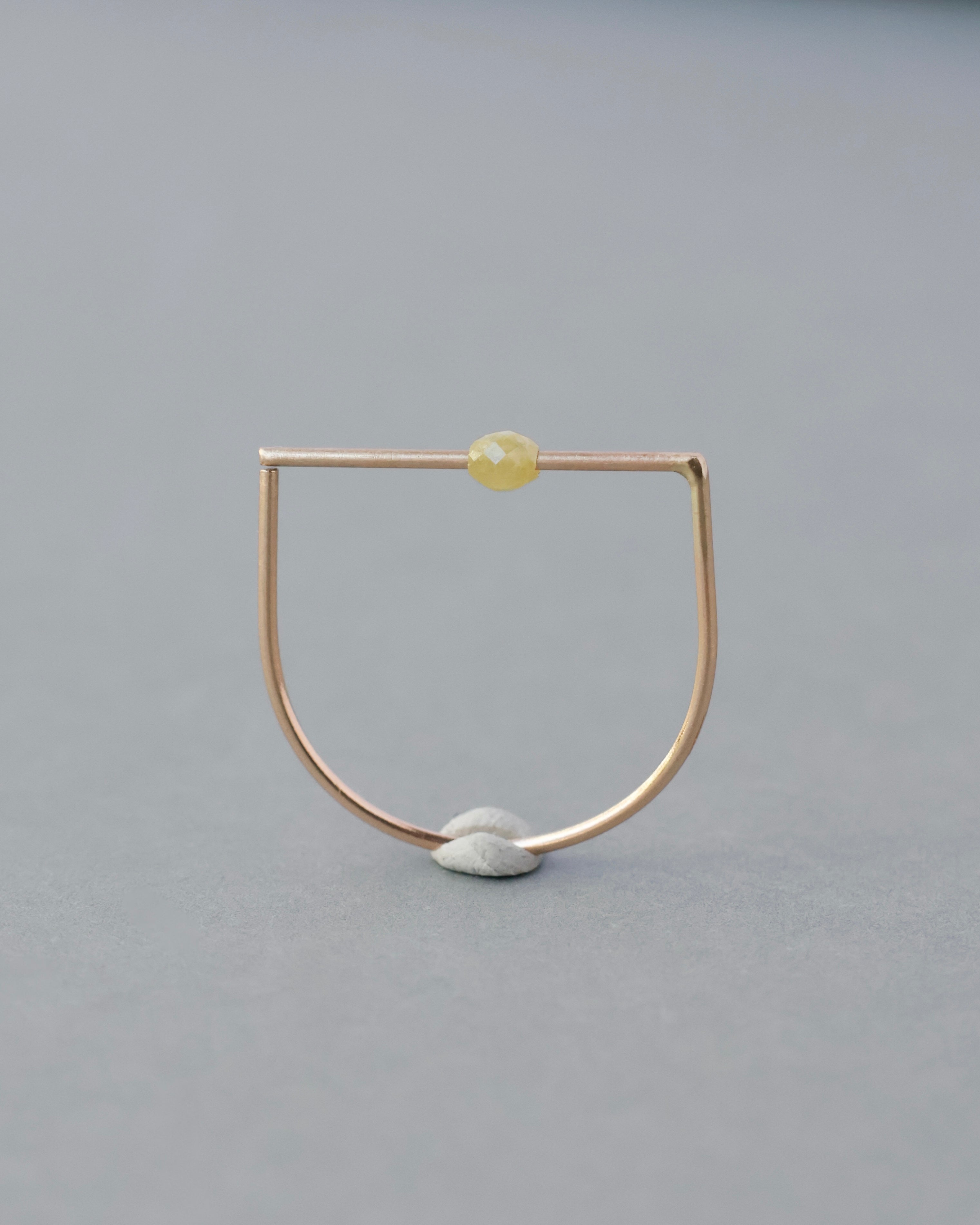 【8月限定】D ring “サフラン” K18