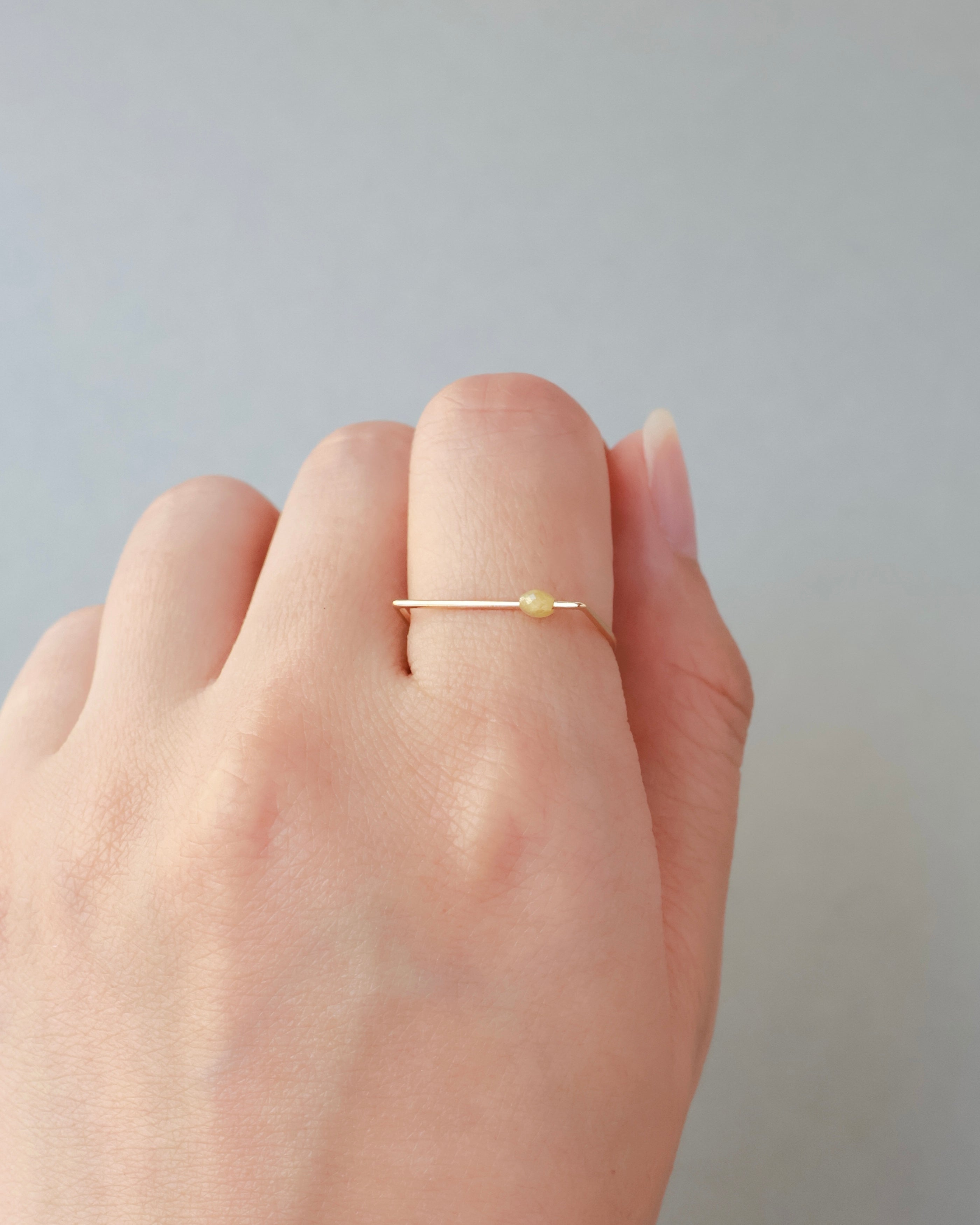 【8月限定】D ring “サフラン” K18