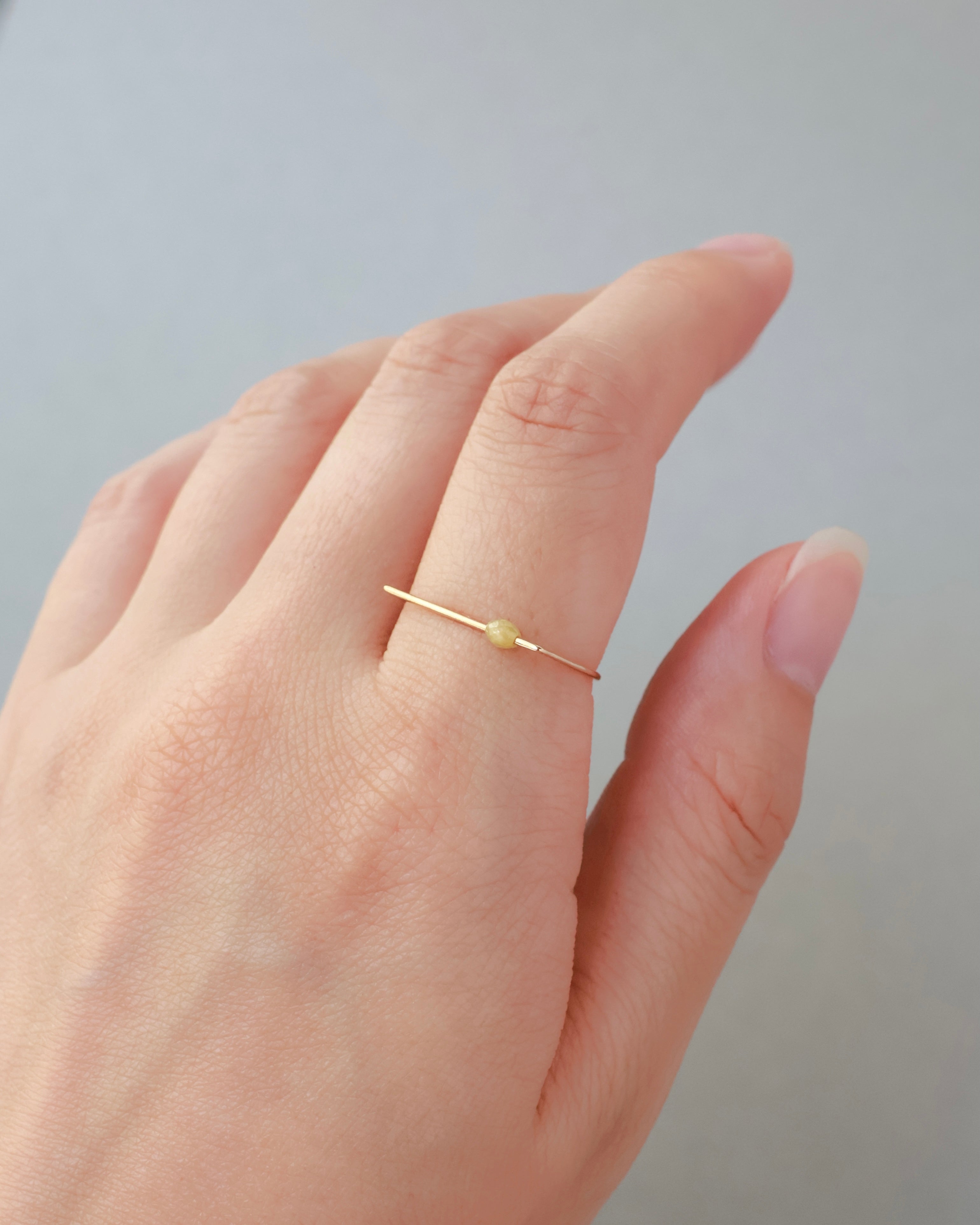【8月限定】D ring “サフラン” K18