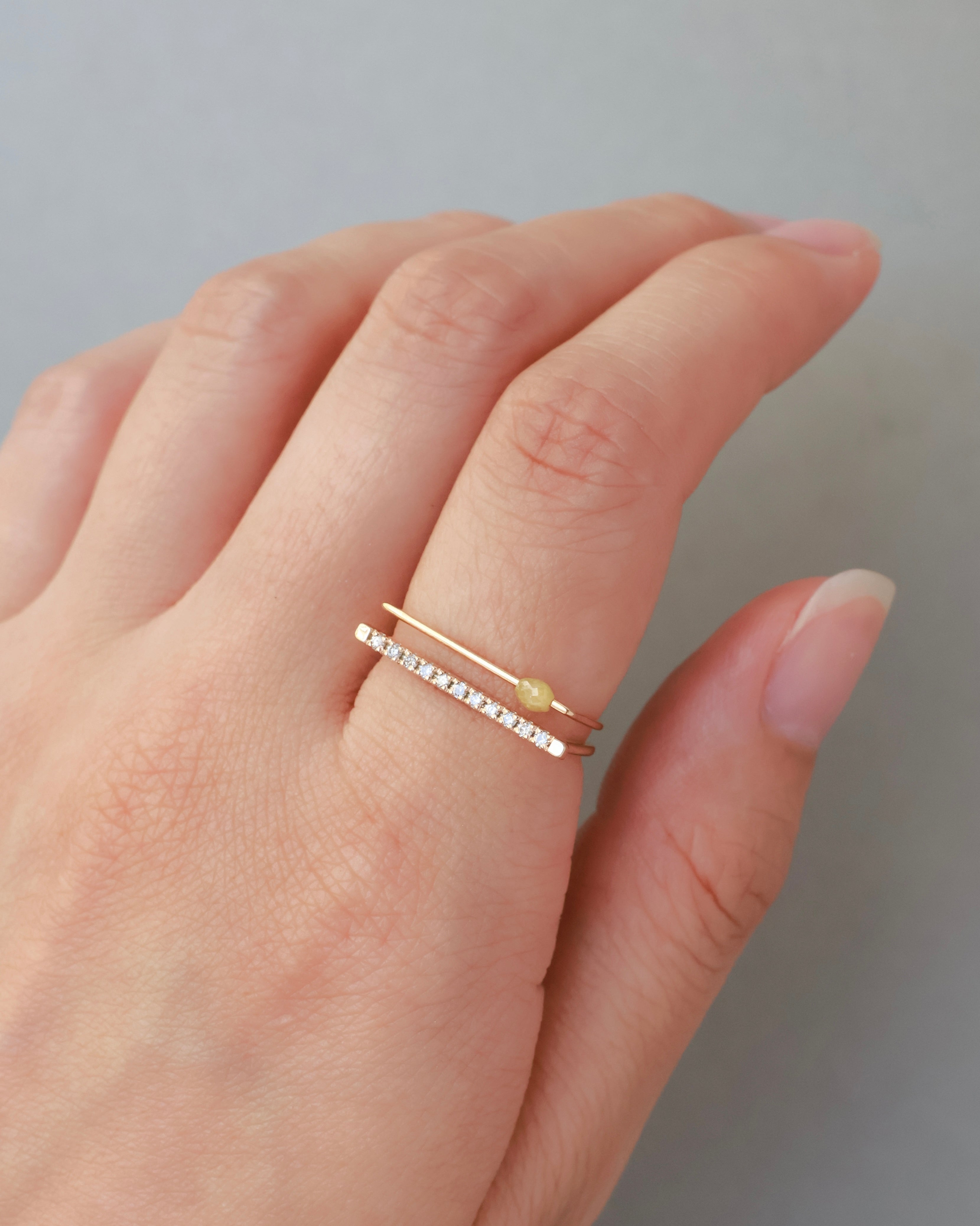 【8月限定】D ring “サフラン” K18