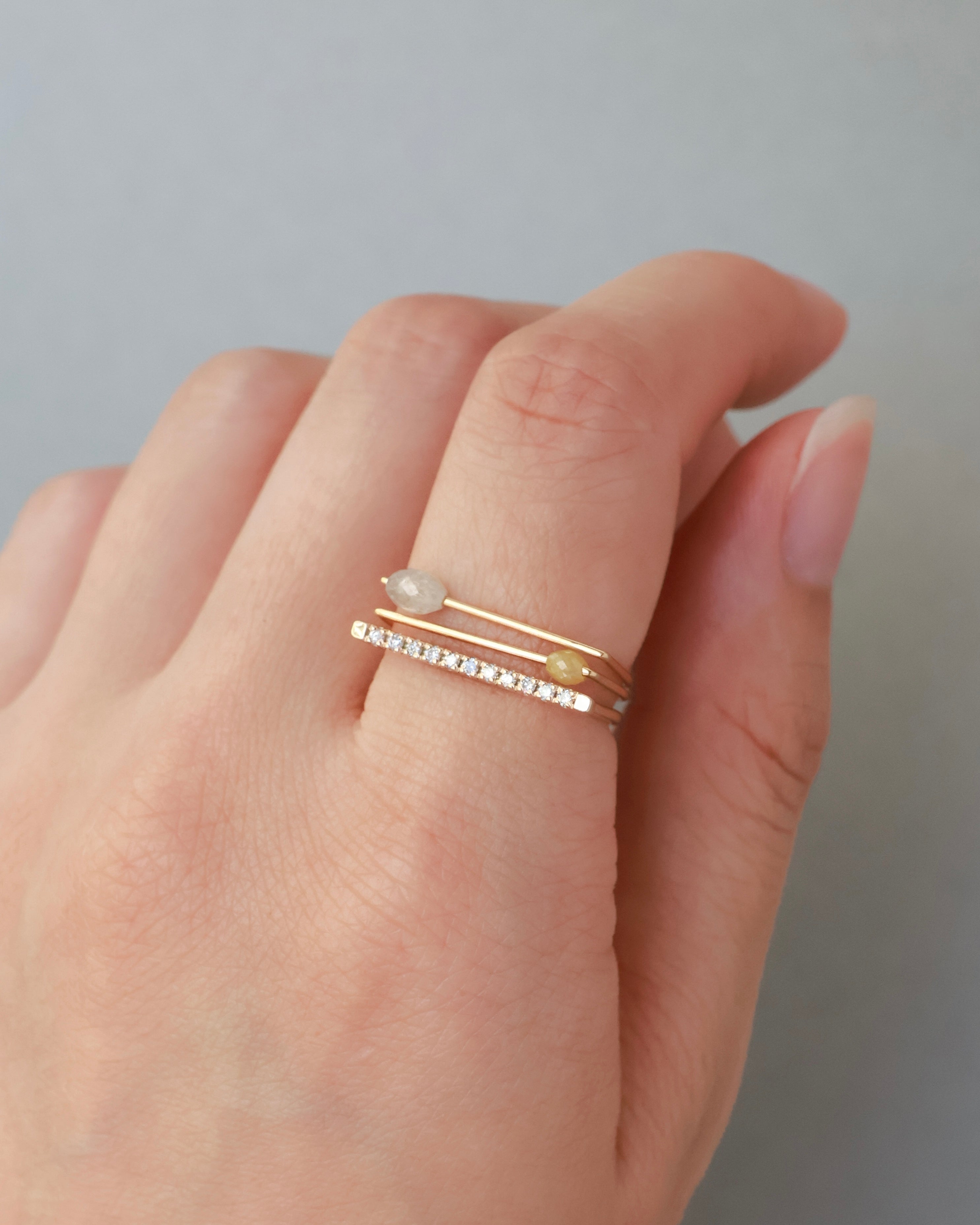 【8月限定】D ring “サフラン” K18