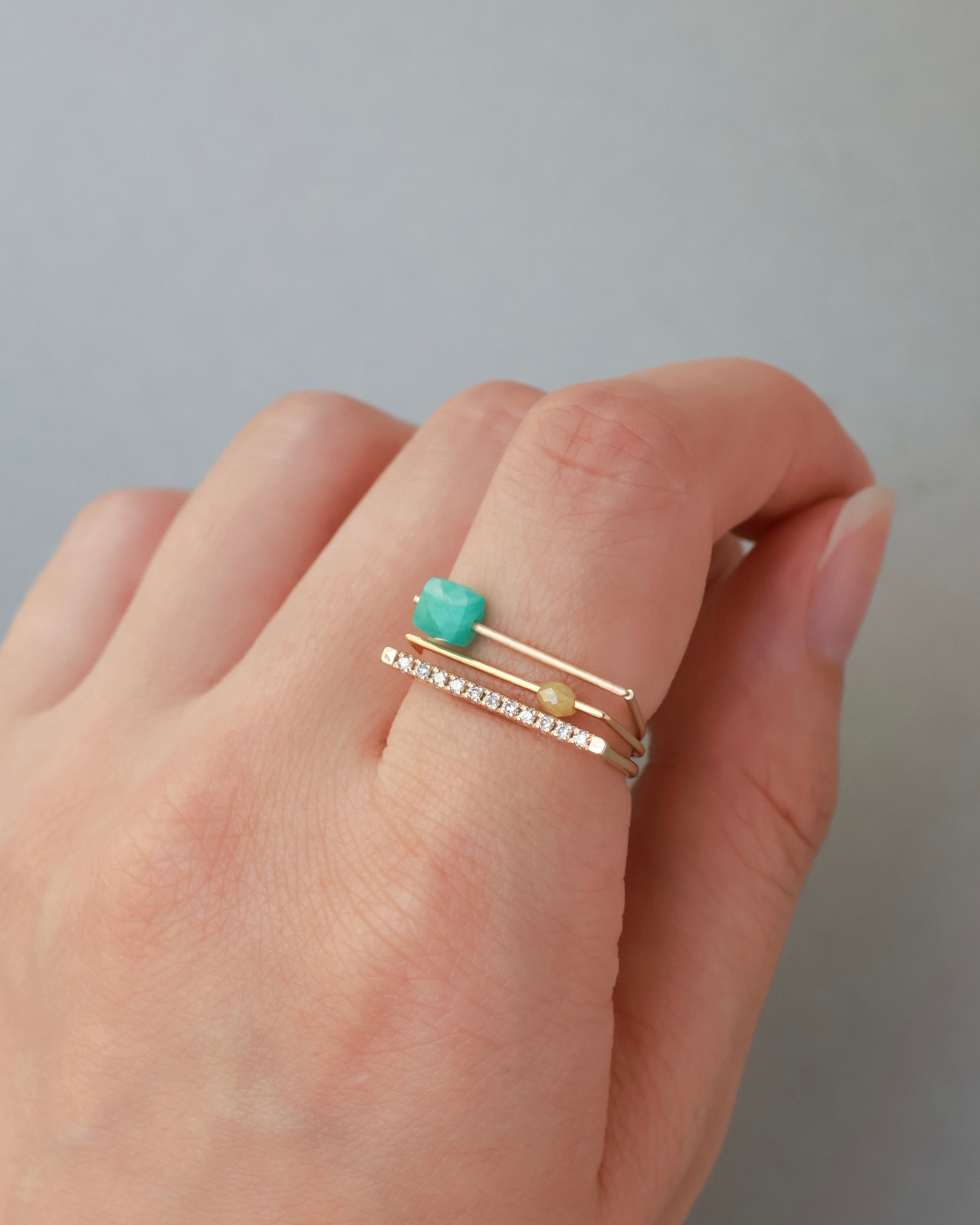 【8月限定】D ring “サフラン” K18