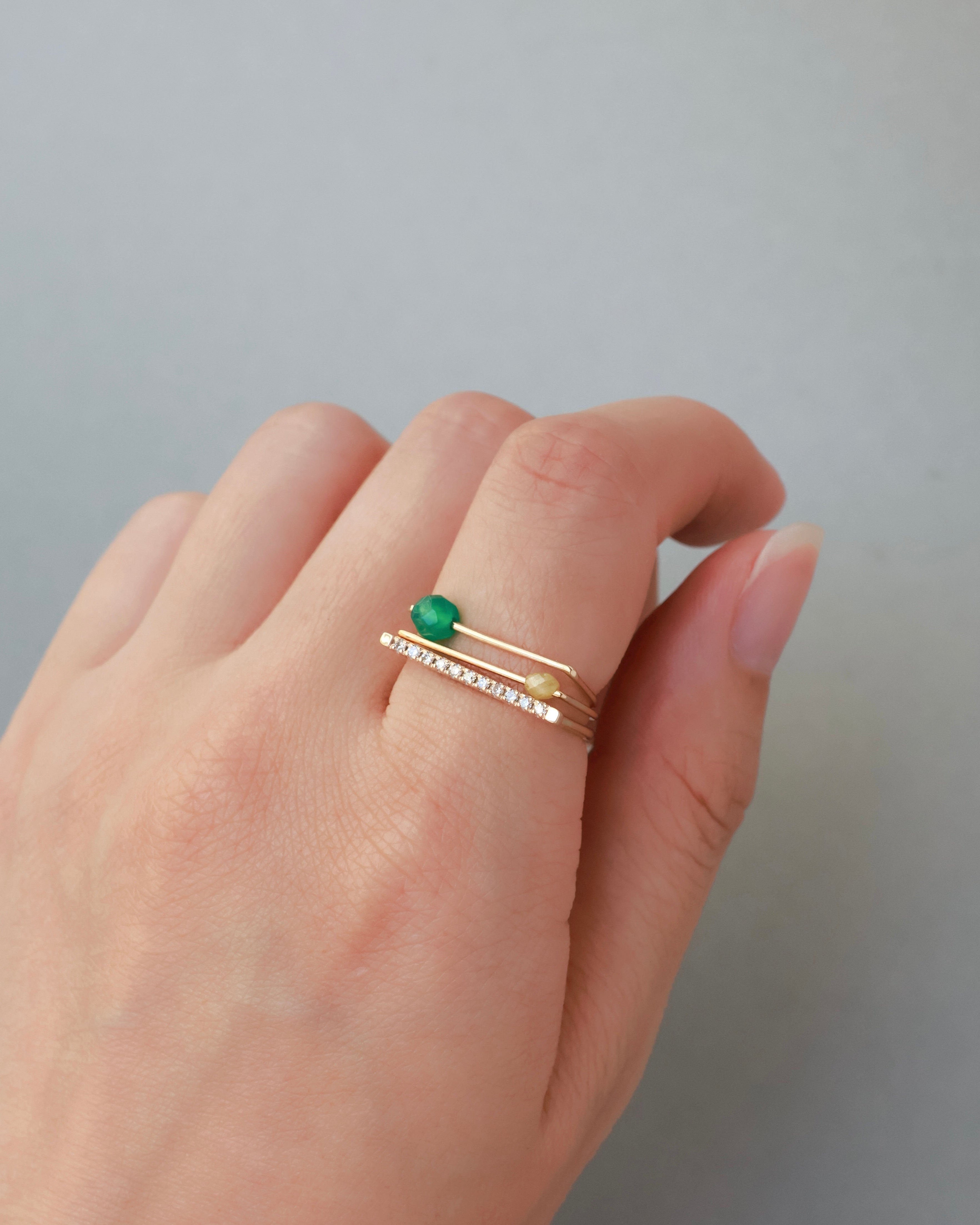 【8月限定】D ring “サフラン” K18