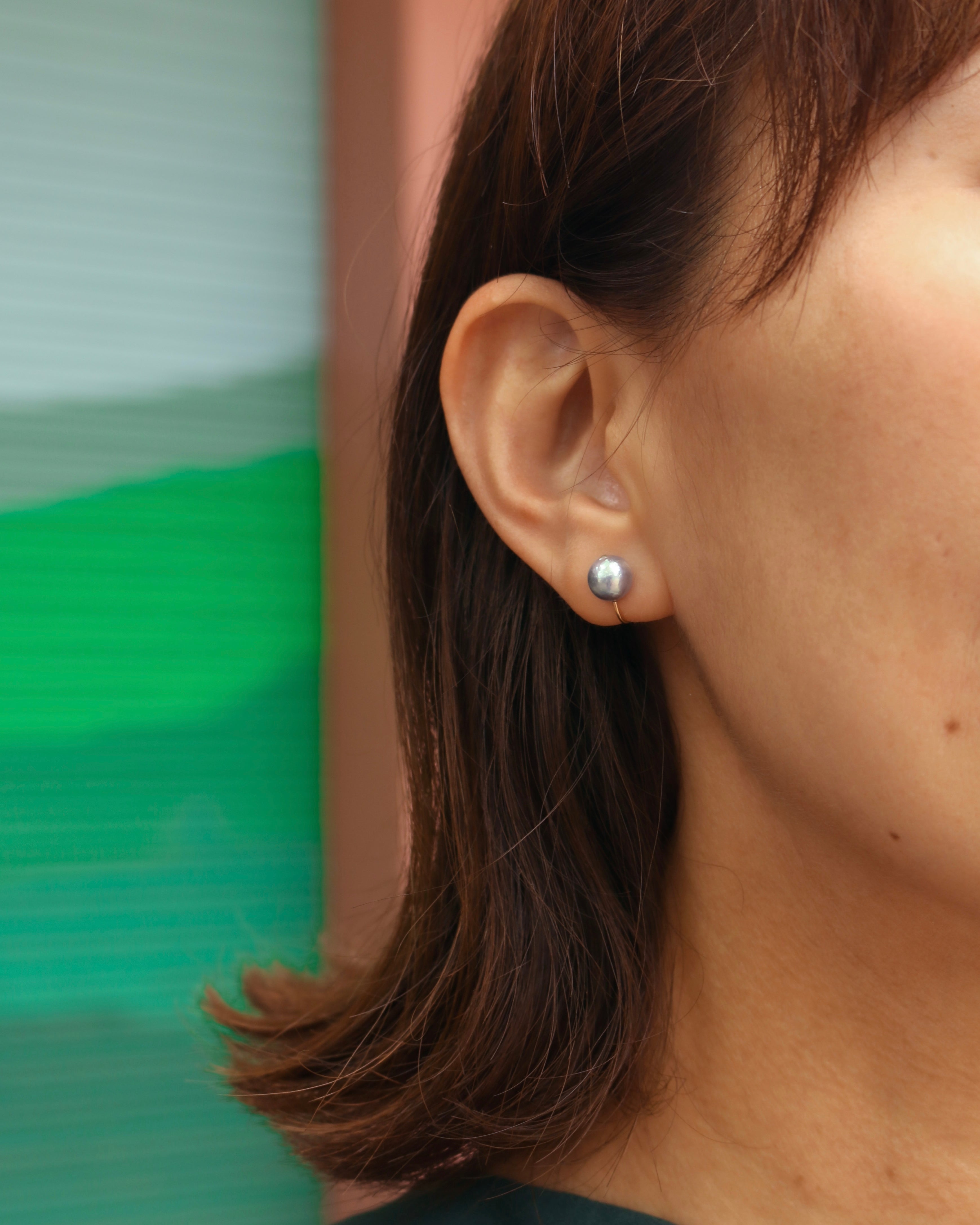 Wパールイヤークリップ