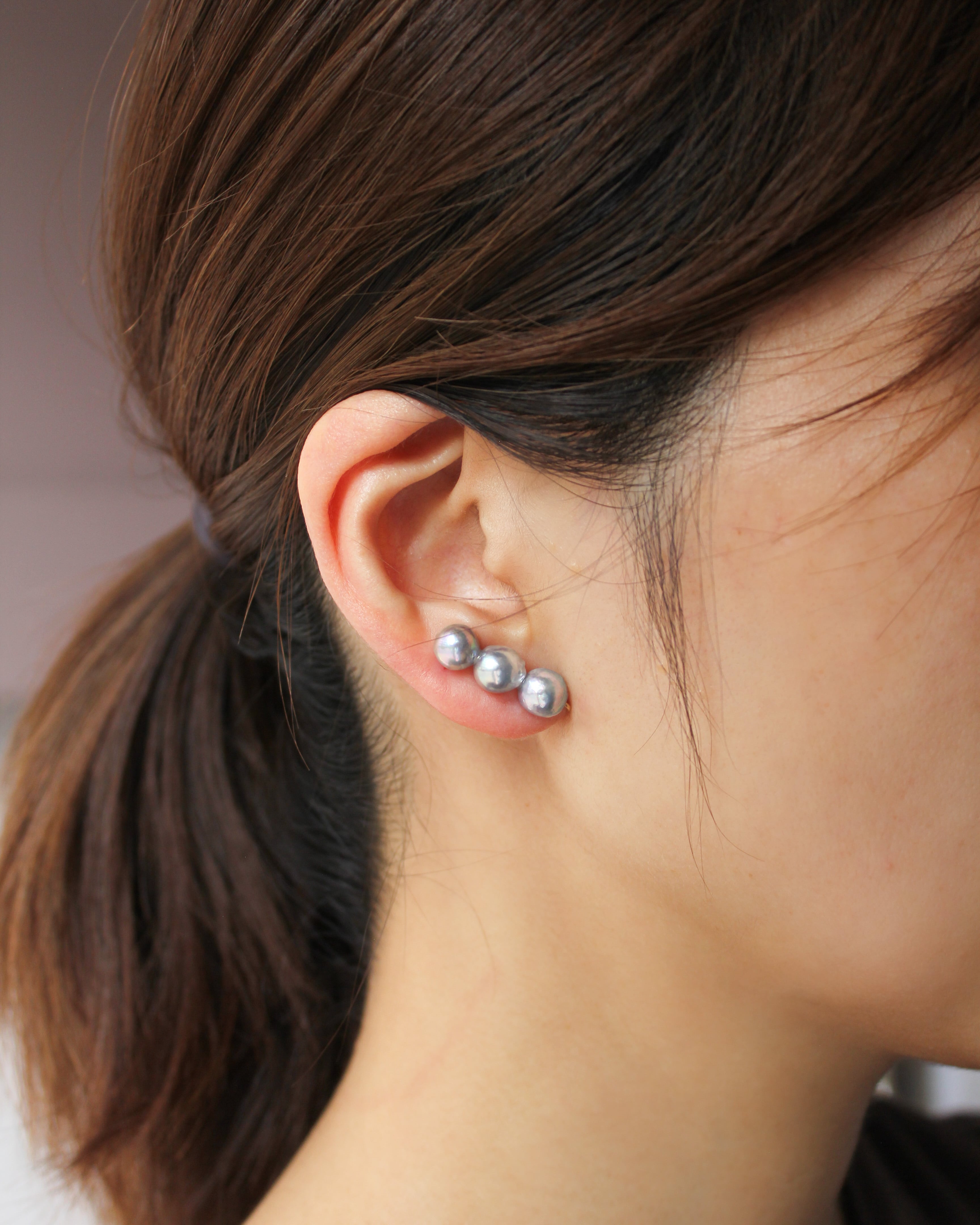 アコヤパール ロングイヤークリップ