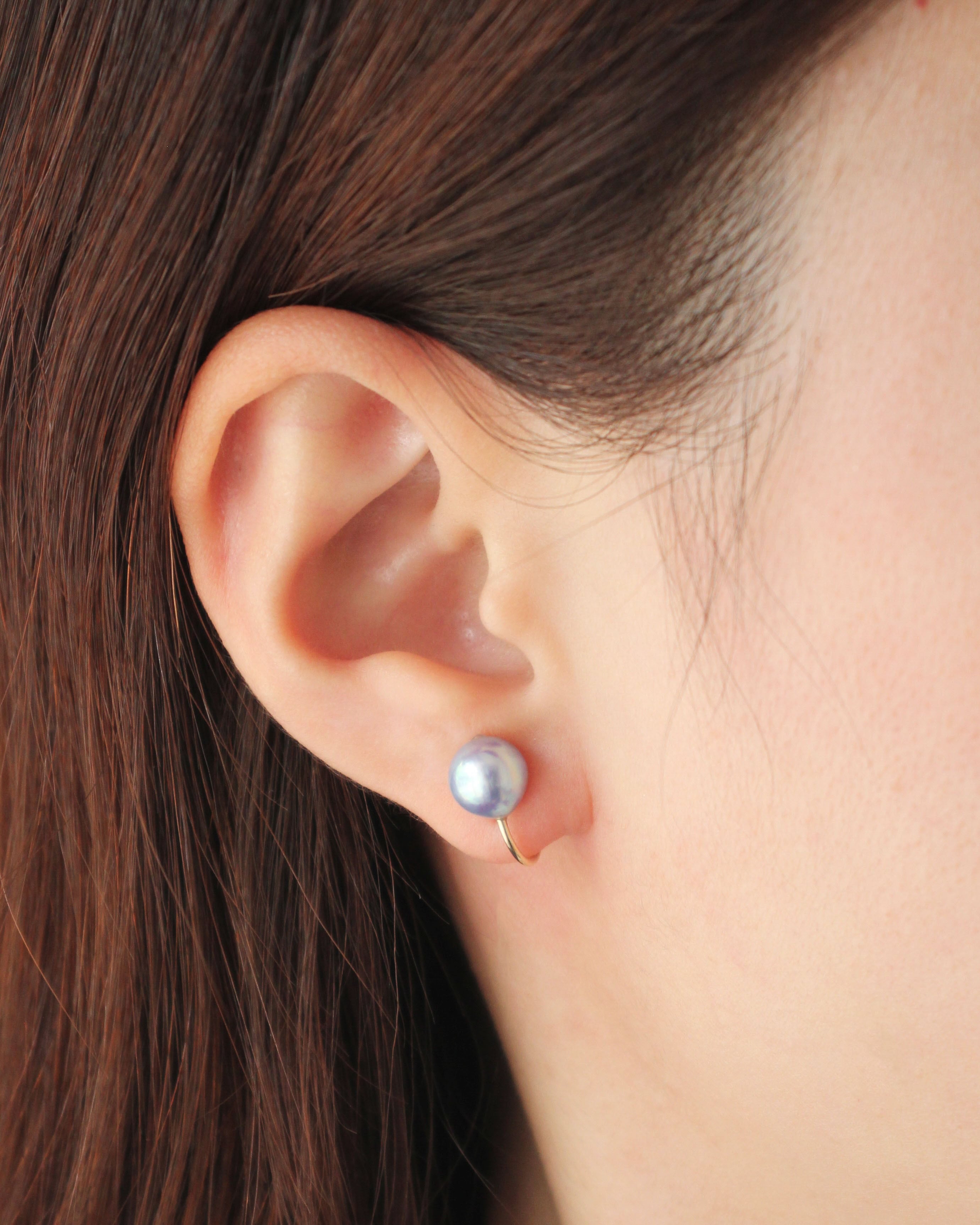 Wパールイヤークリップ