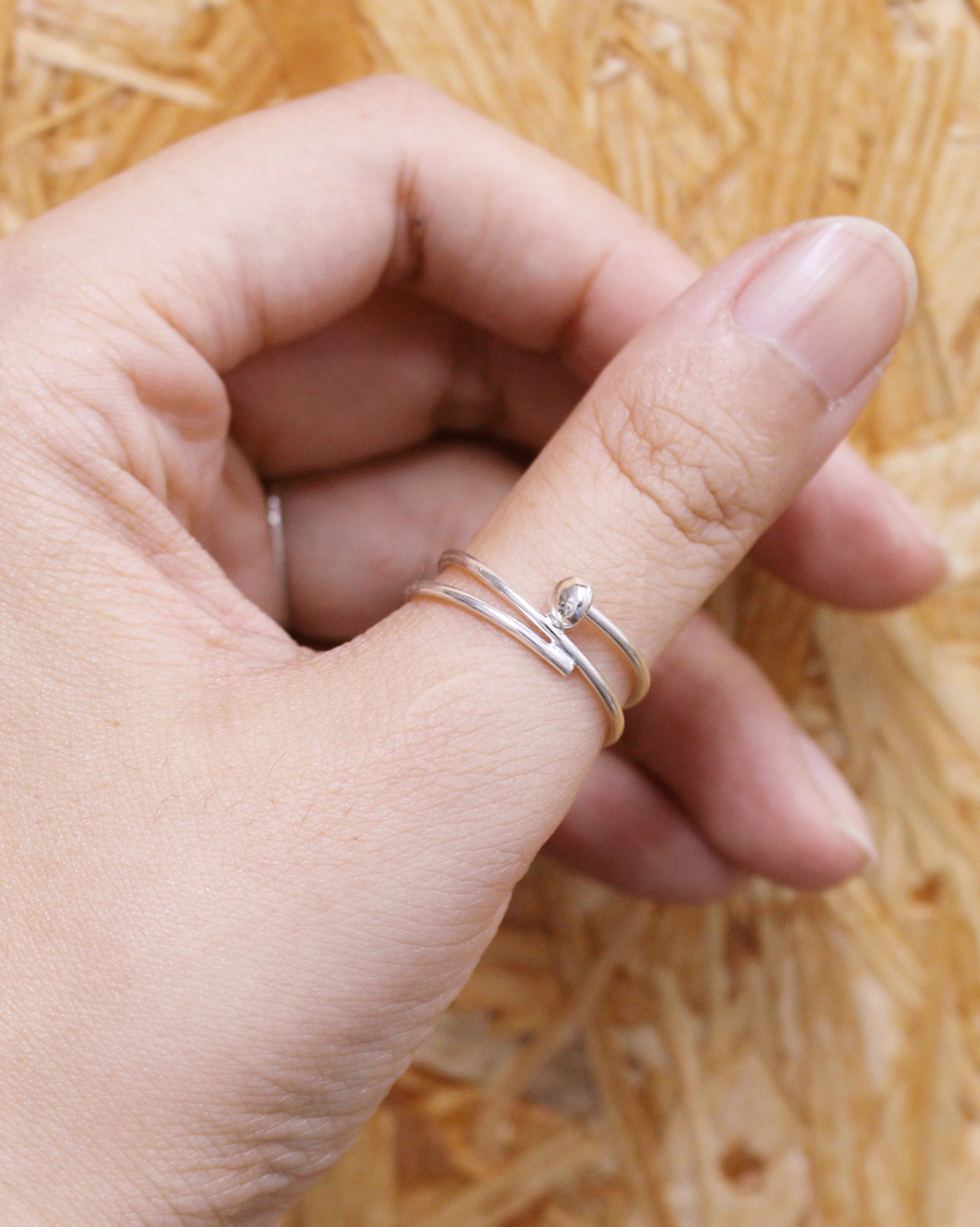 エノキタケスパイラルリング