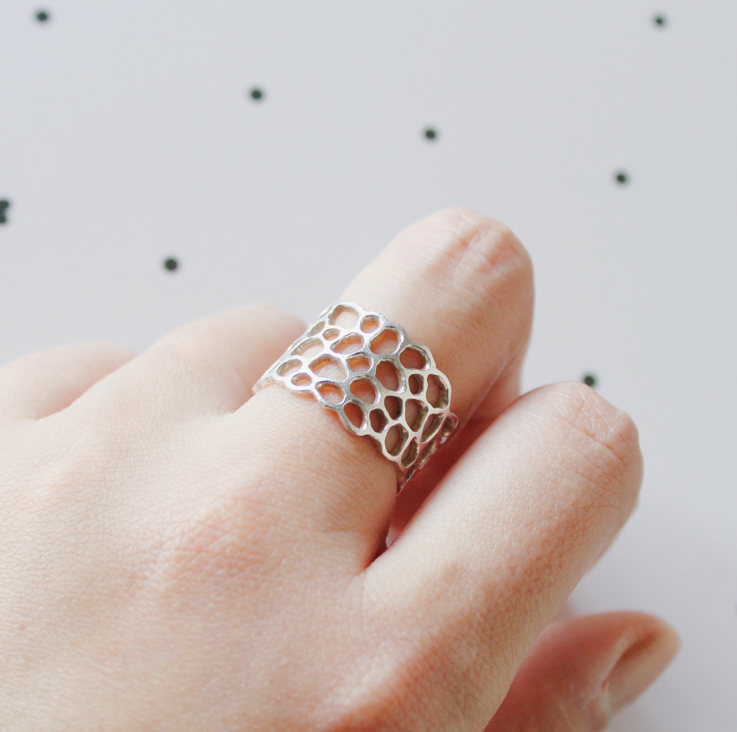 キヌガサタケ幅広リング