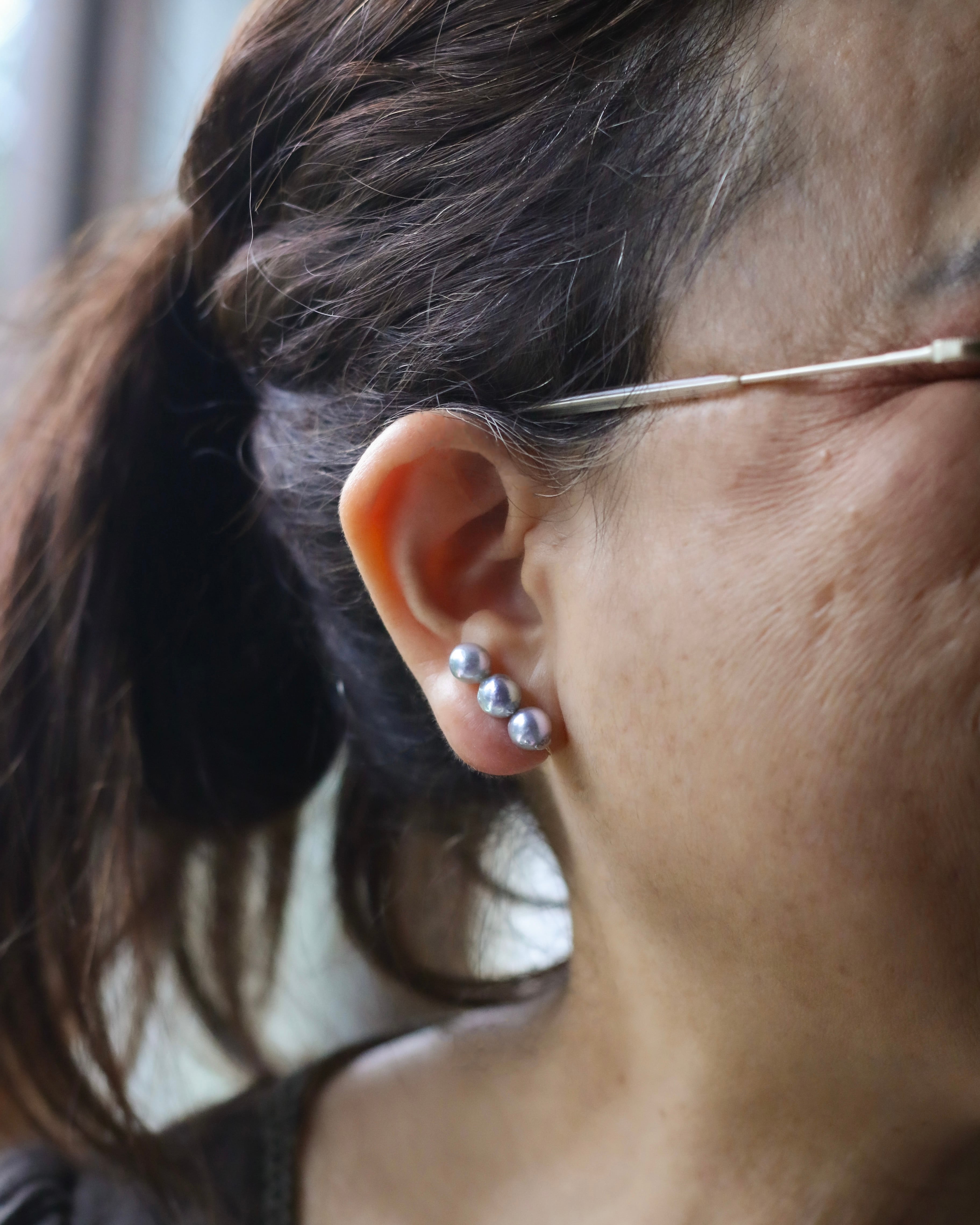 アコヤパール ロングイヤークリップ