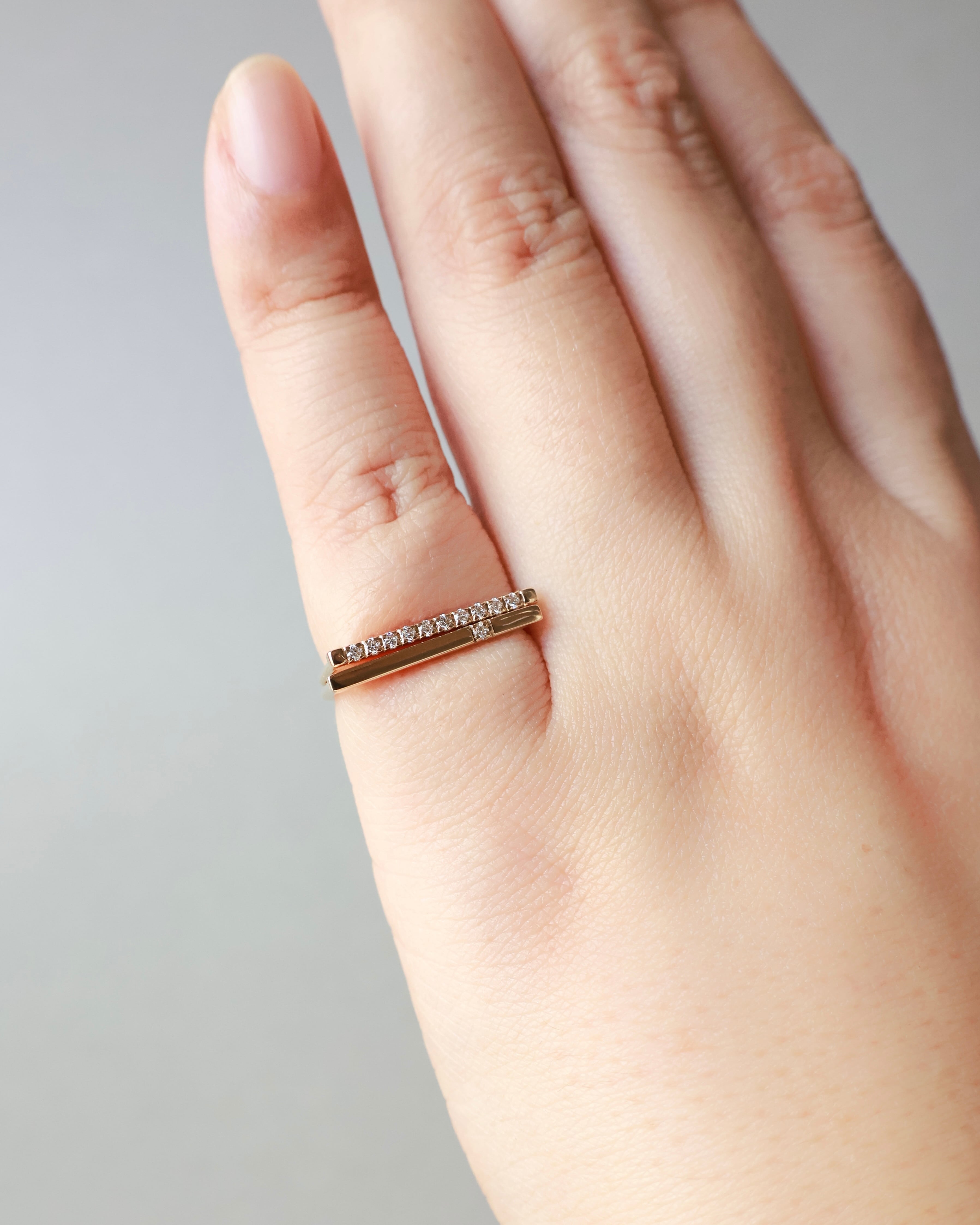 ピンキー steps D ring “milkyway”