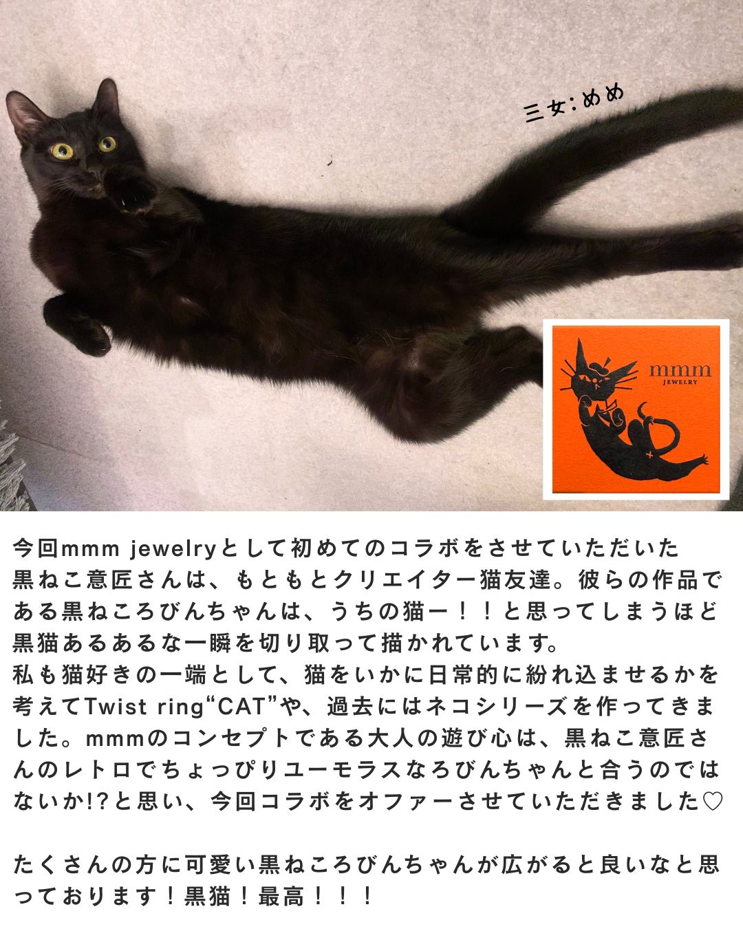 【黒ねこ意匠コラボ】Twist “CAT” Robin