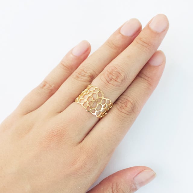 キヌガサタケ幅広リング