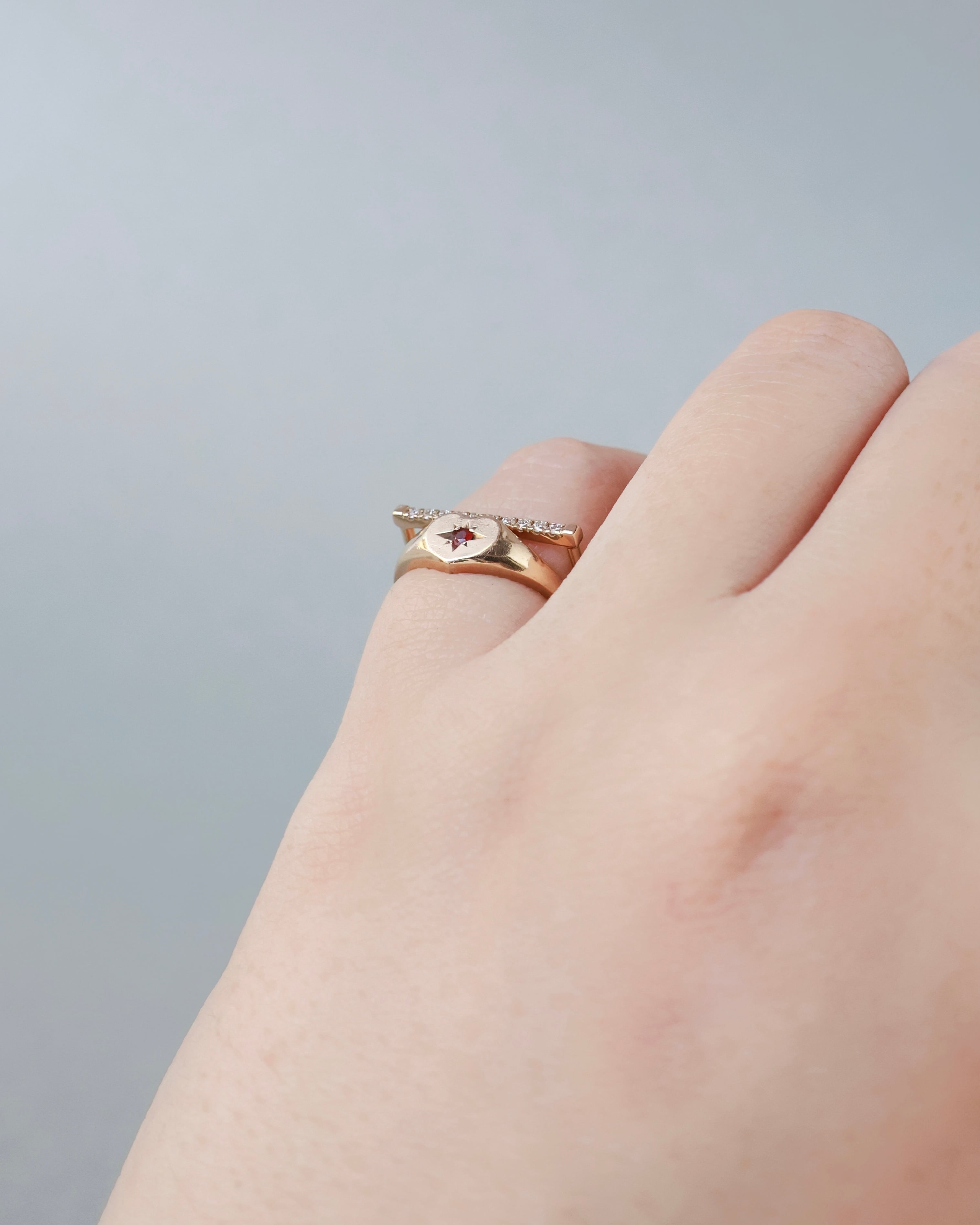 ピンキー steps D ring “milkyway”