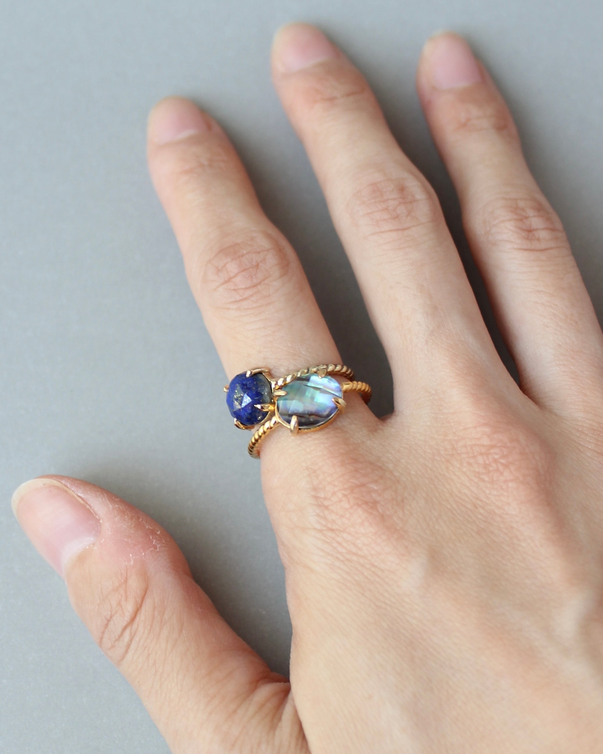 7号10号 K10 Twist ring ラピスラズリ