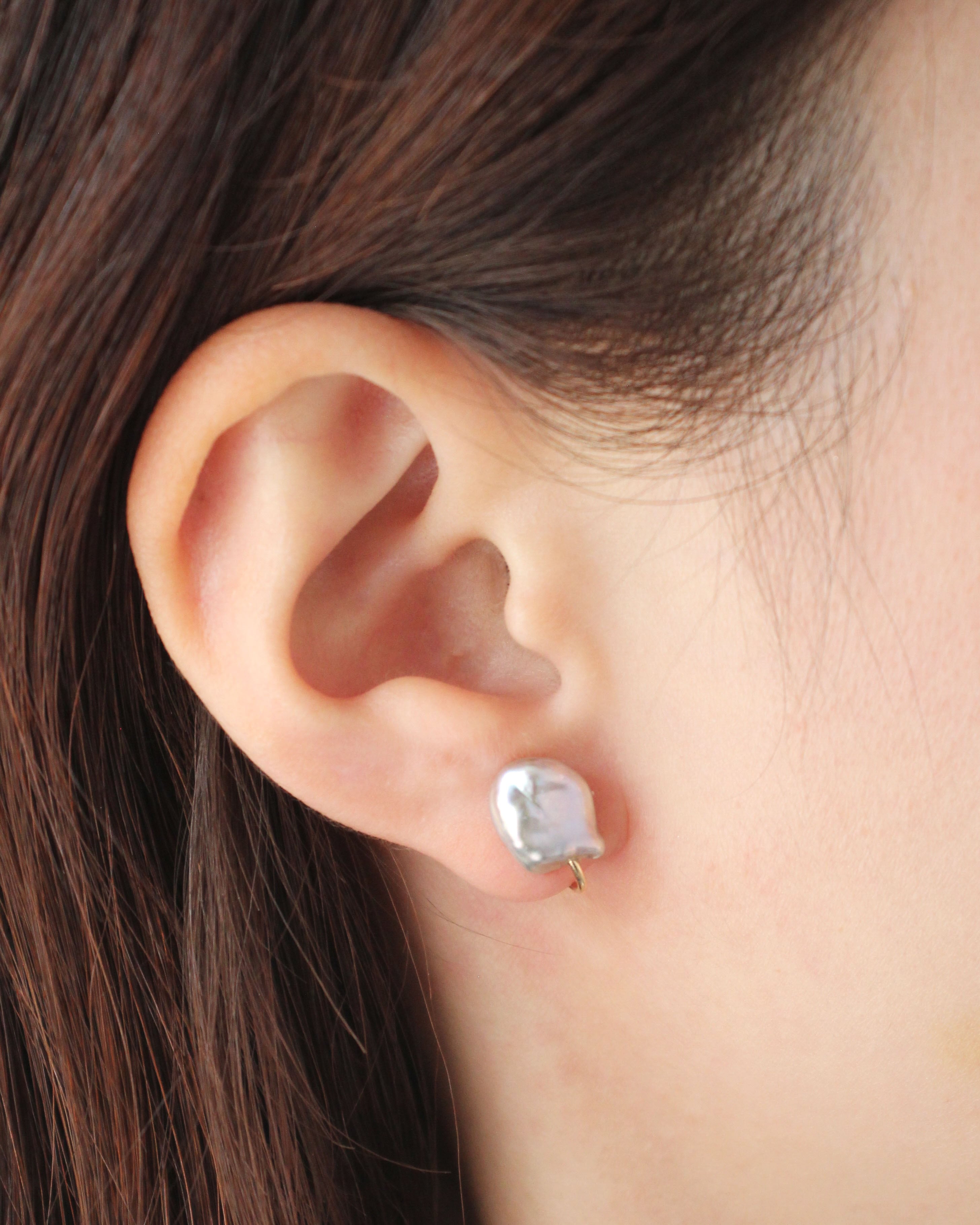 Wパールイヤークリップ