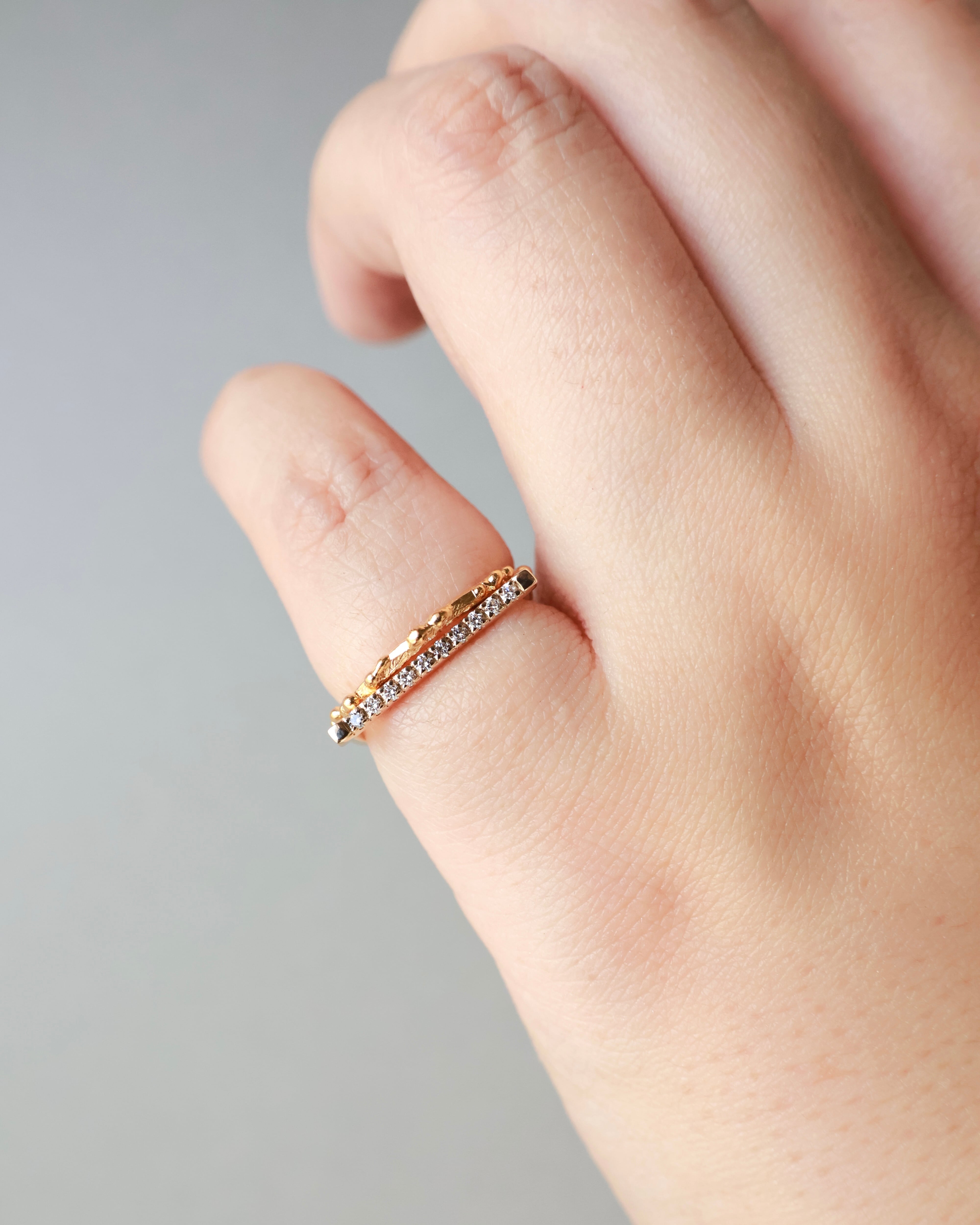 ピンキー steps D ring “milkyway”