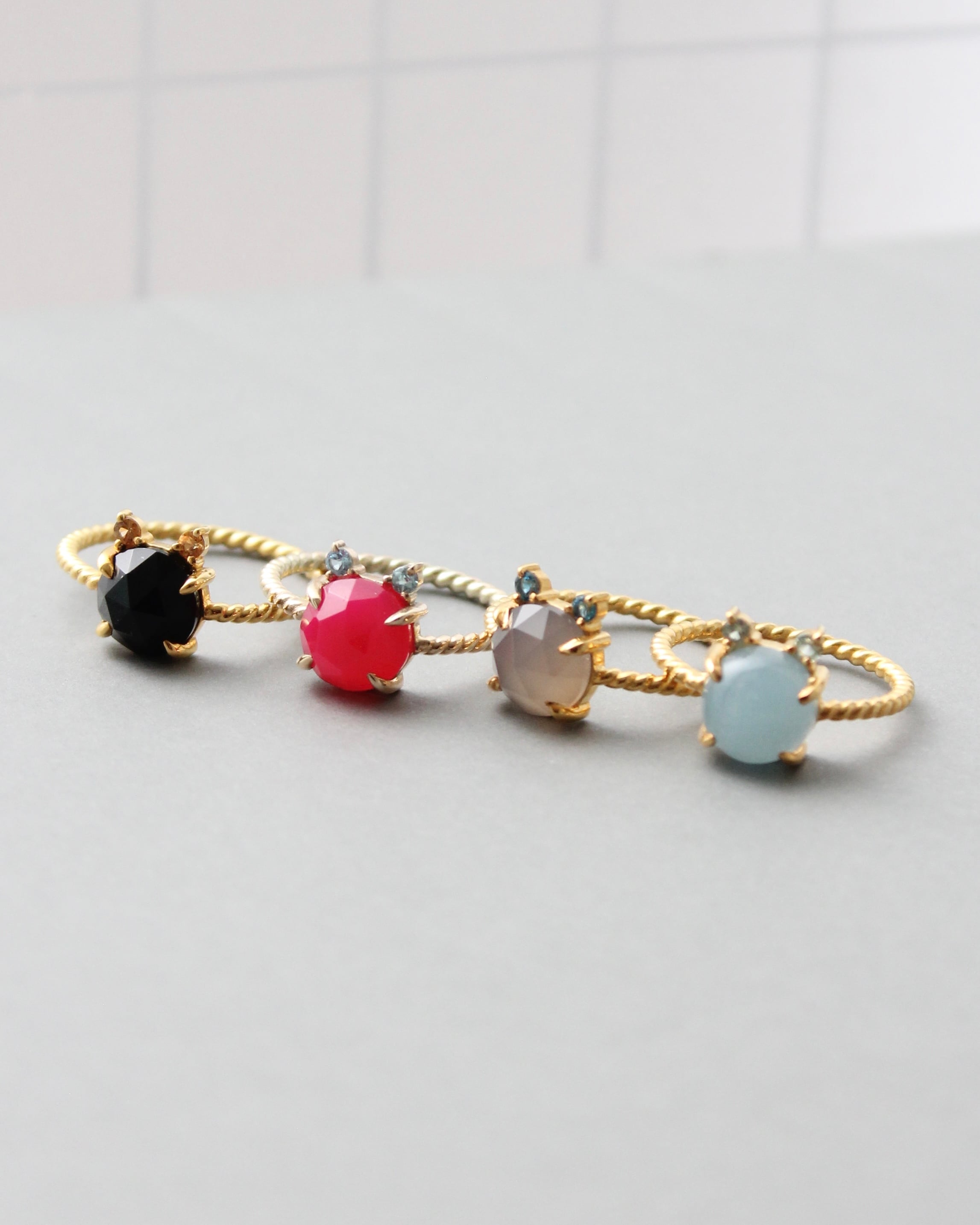 【Silver925】 Twist ring “CAT” シャノアール