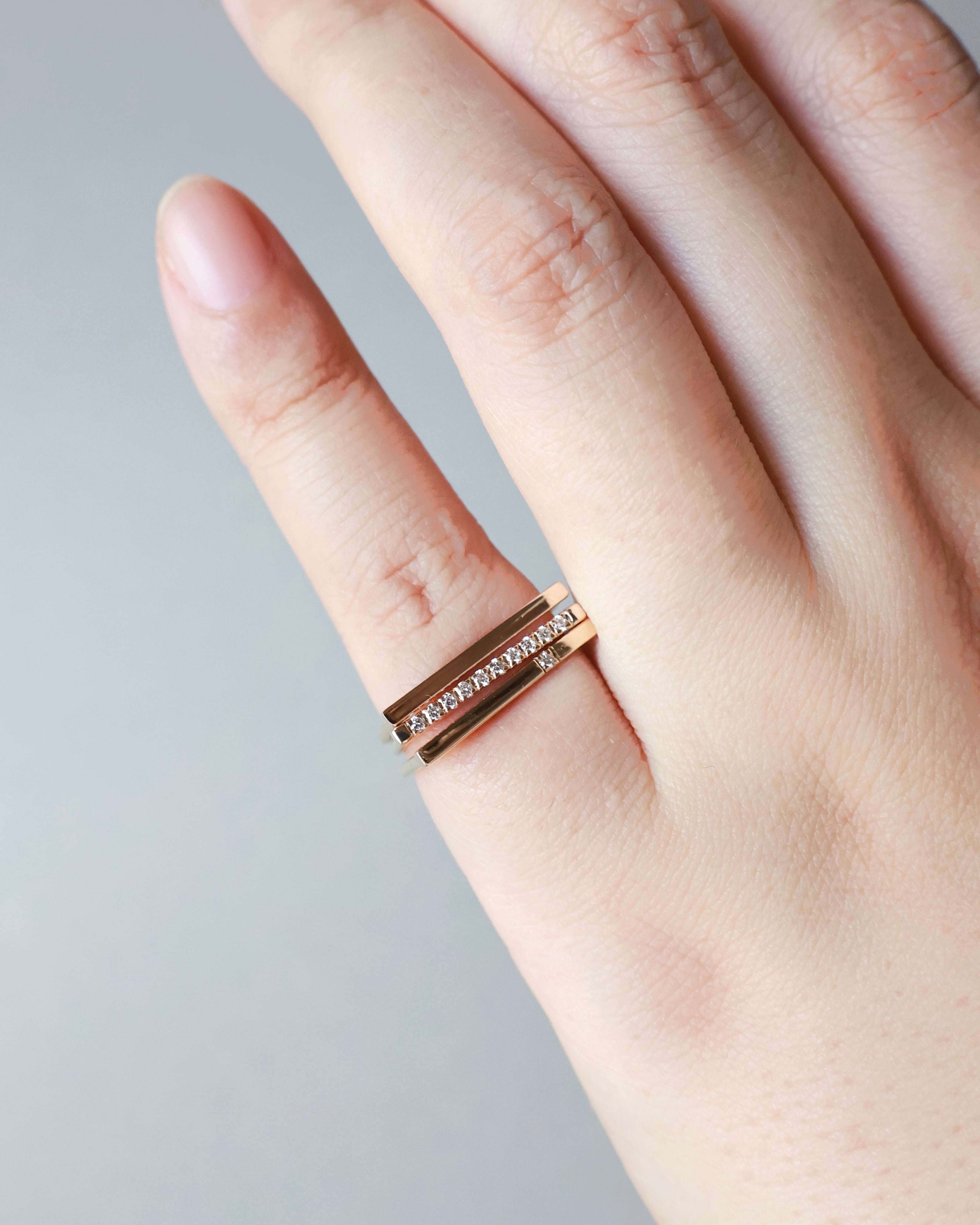 ピンキー steps D ring “milkyway”