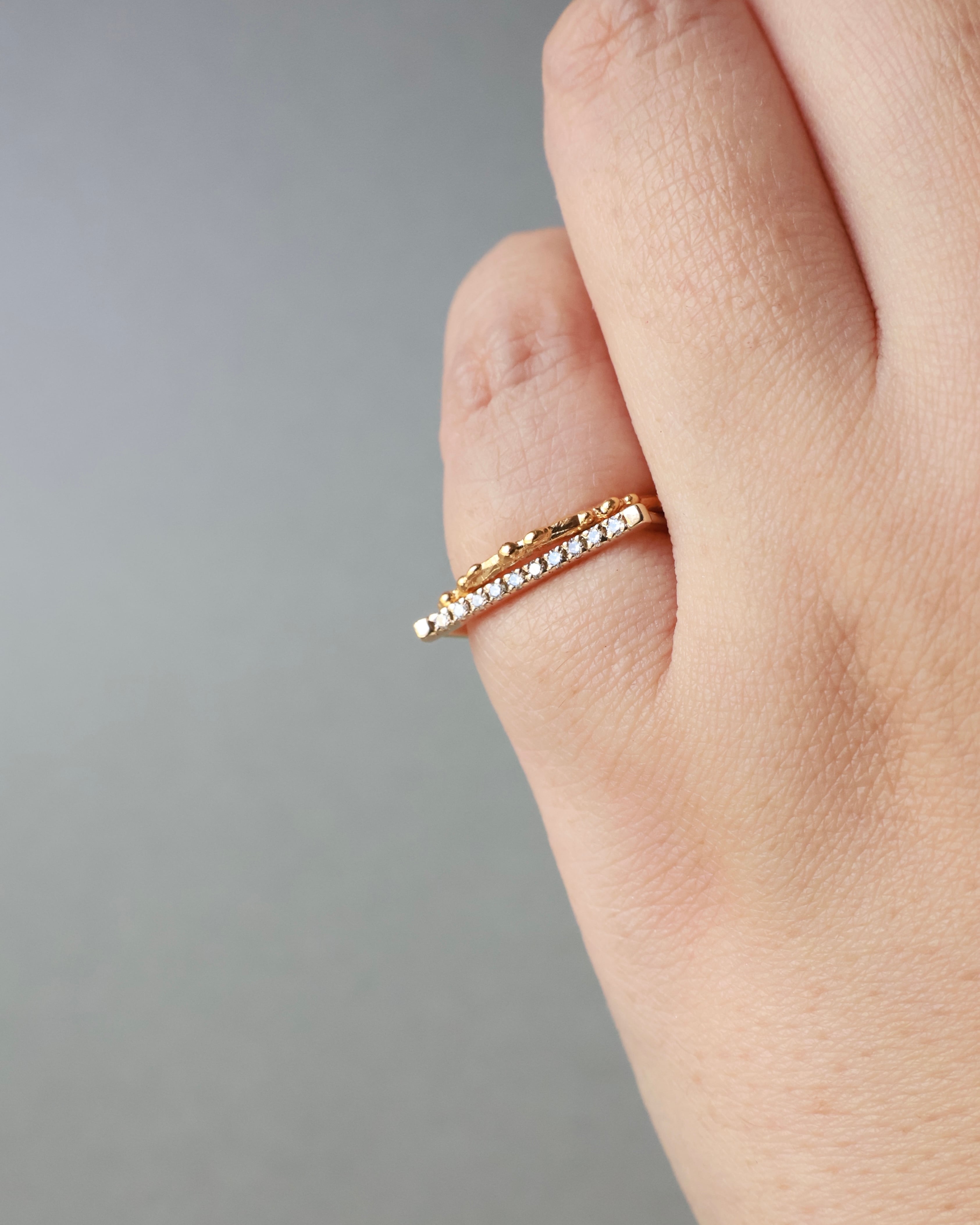 ピンキー steps D ring “milkyway”