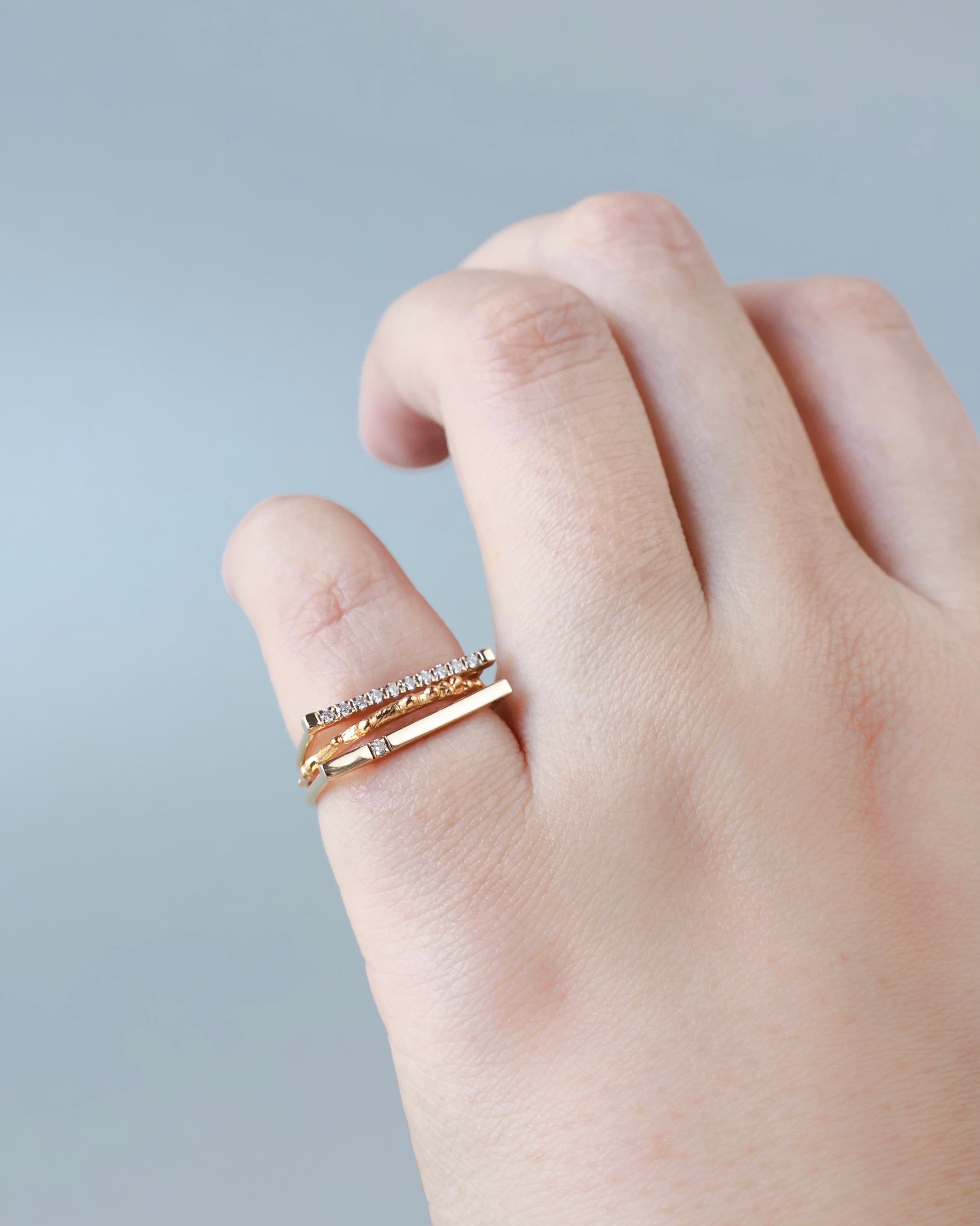 ピンキー steps D ring “milkyway”