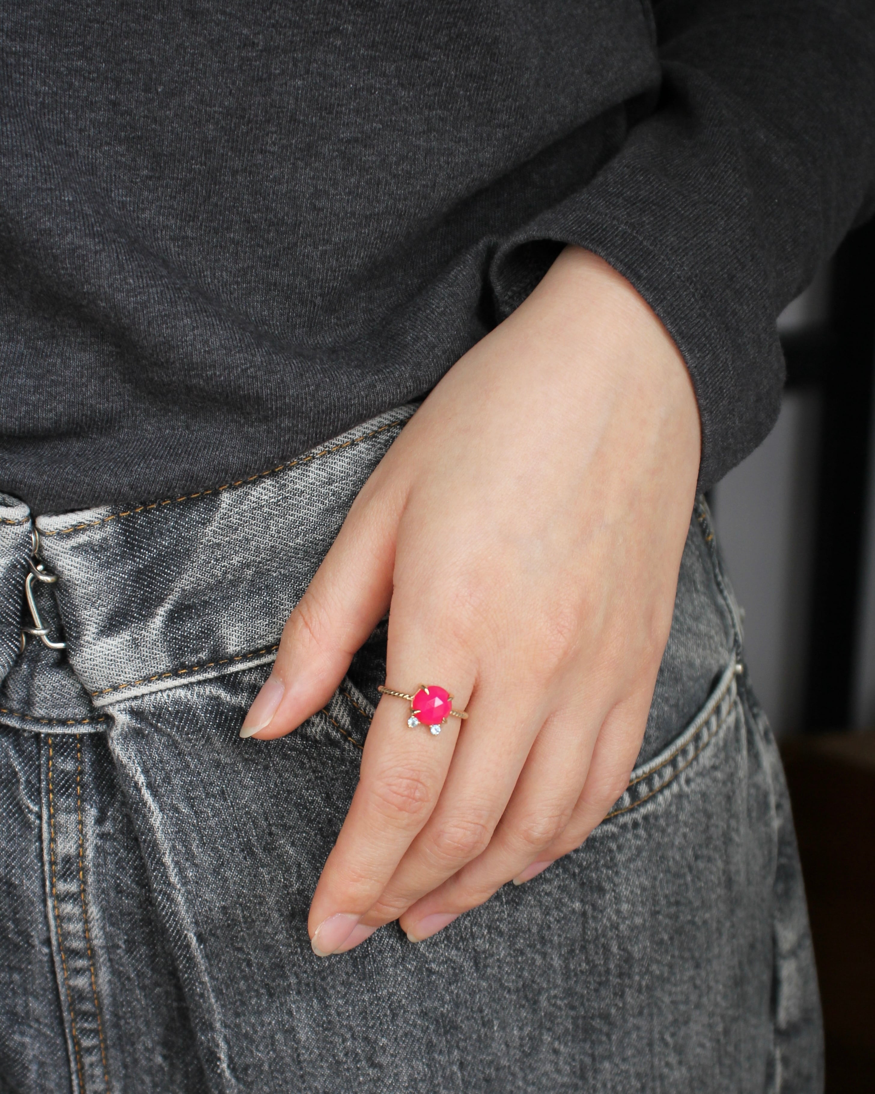 【K10】Twist ring “CAT” シャローズヴィフ