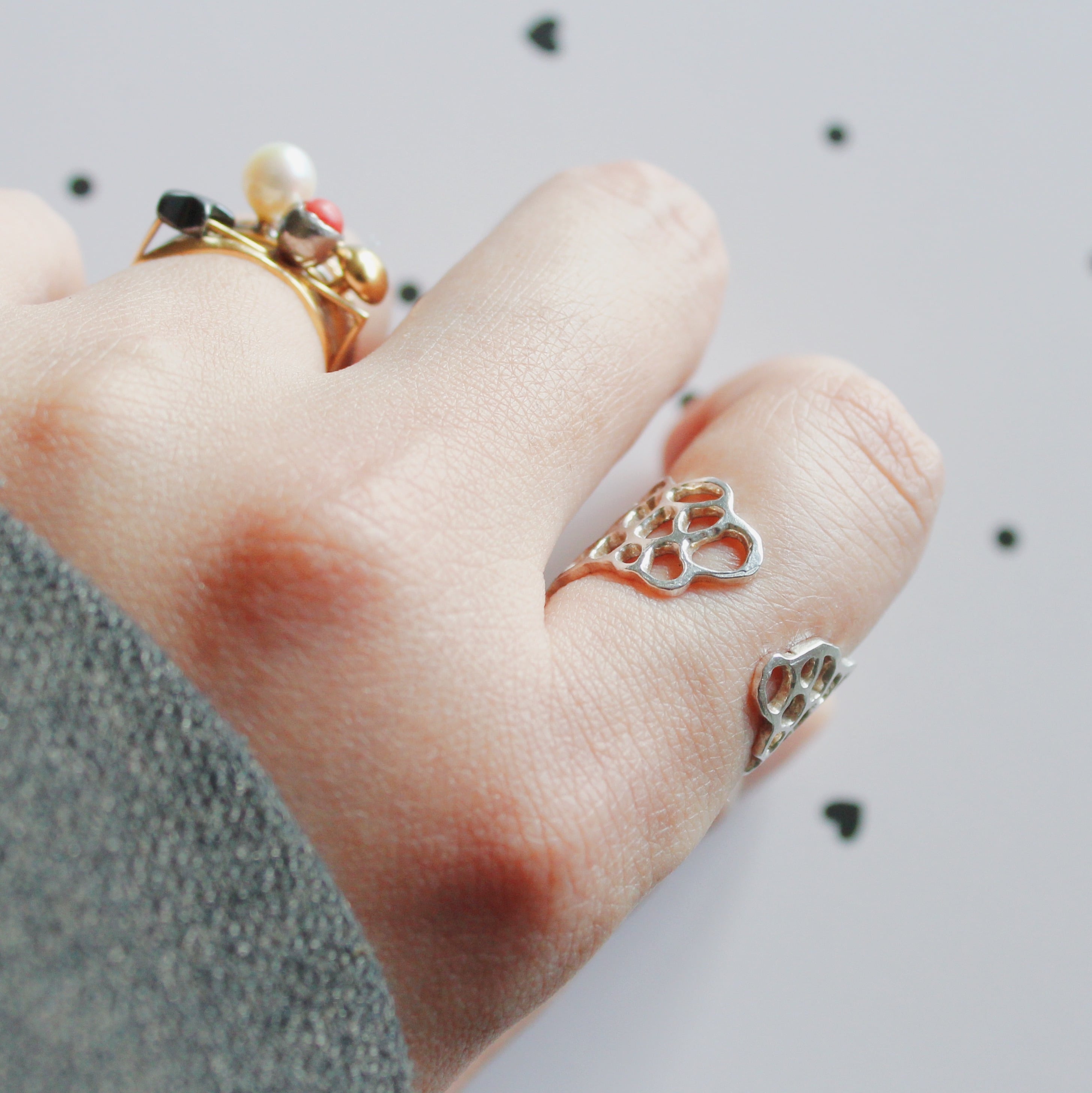 キヌガサタケ幅広リング