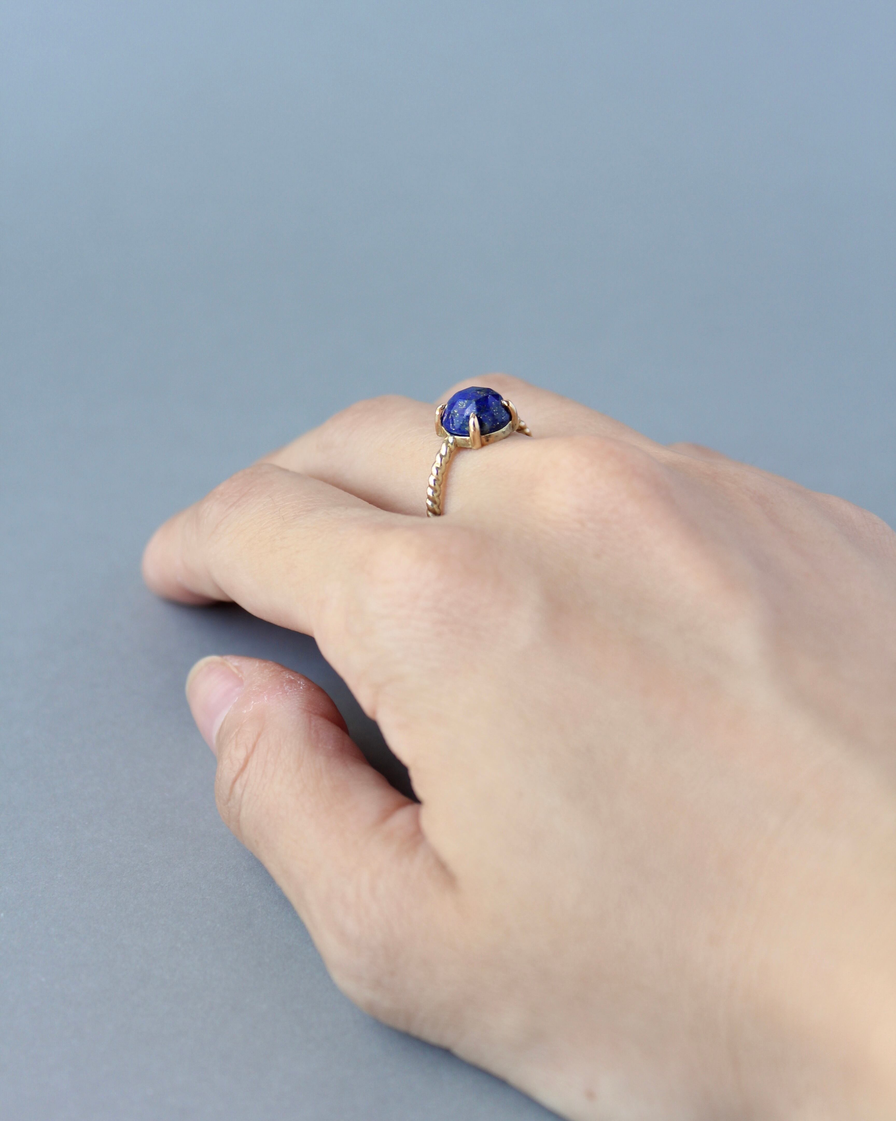 7号10号 K10 Twist ring ラピスラズリ