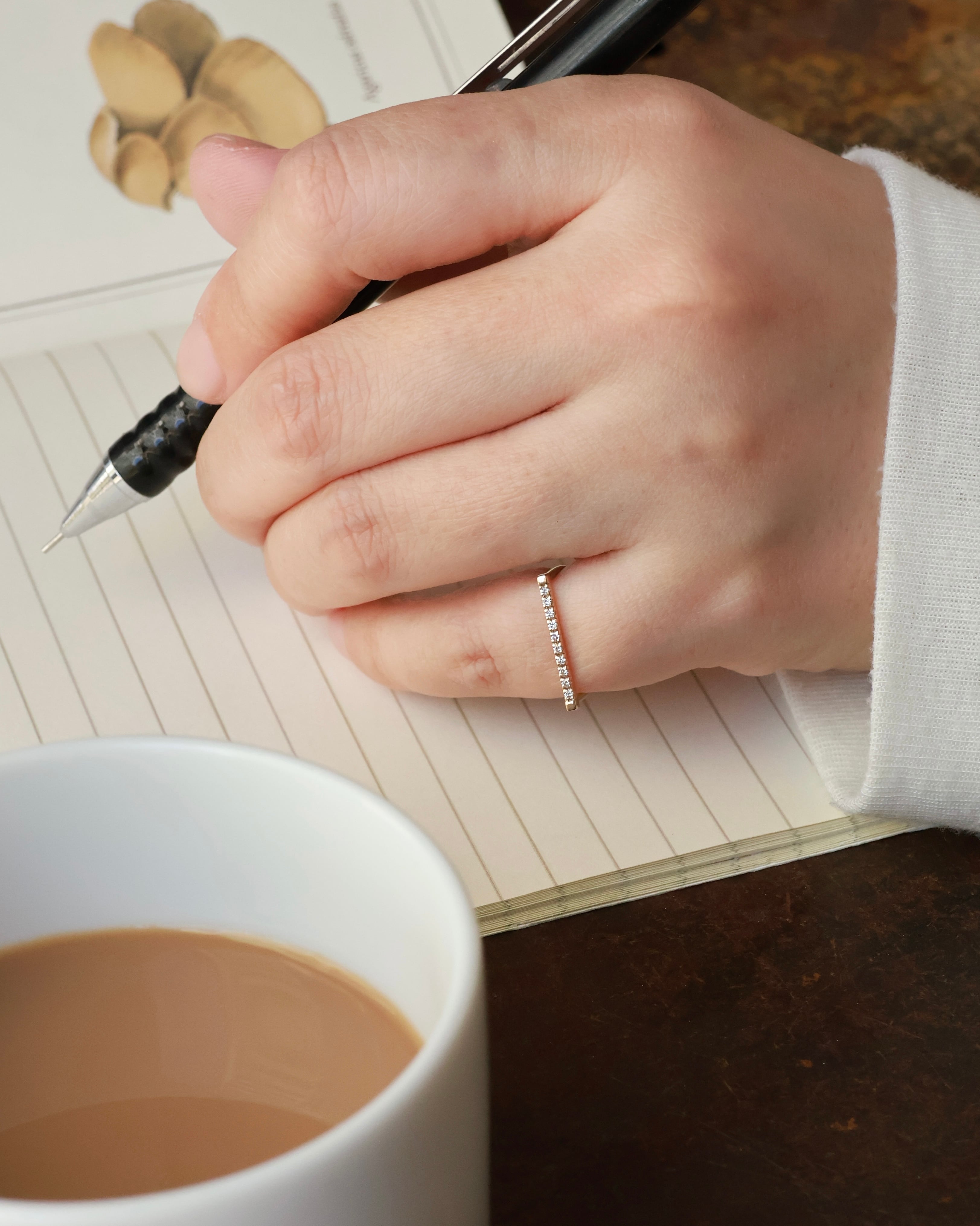 ピンキー steps D ring “milkyway”