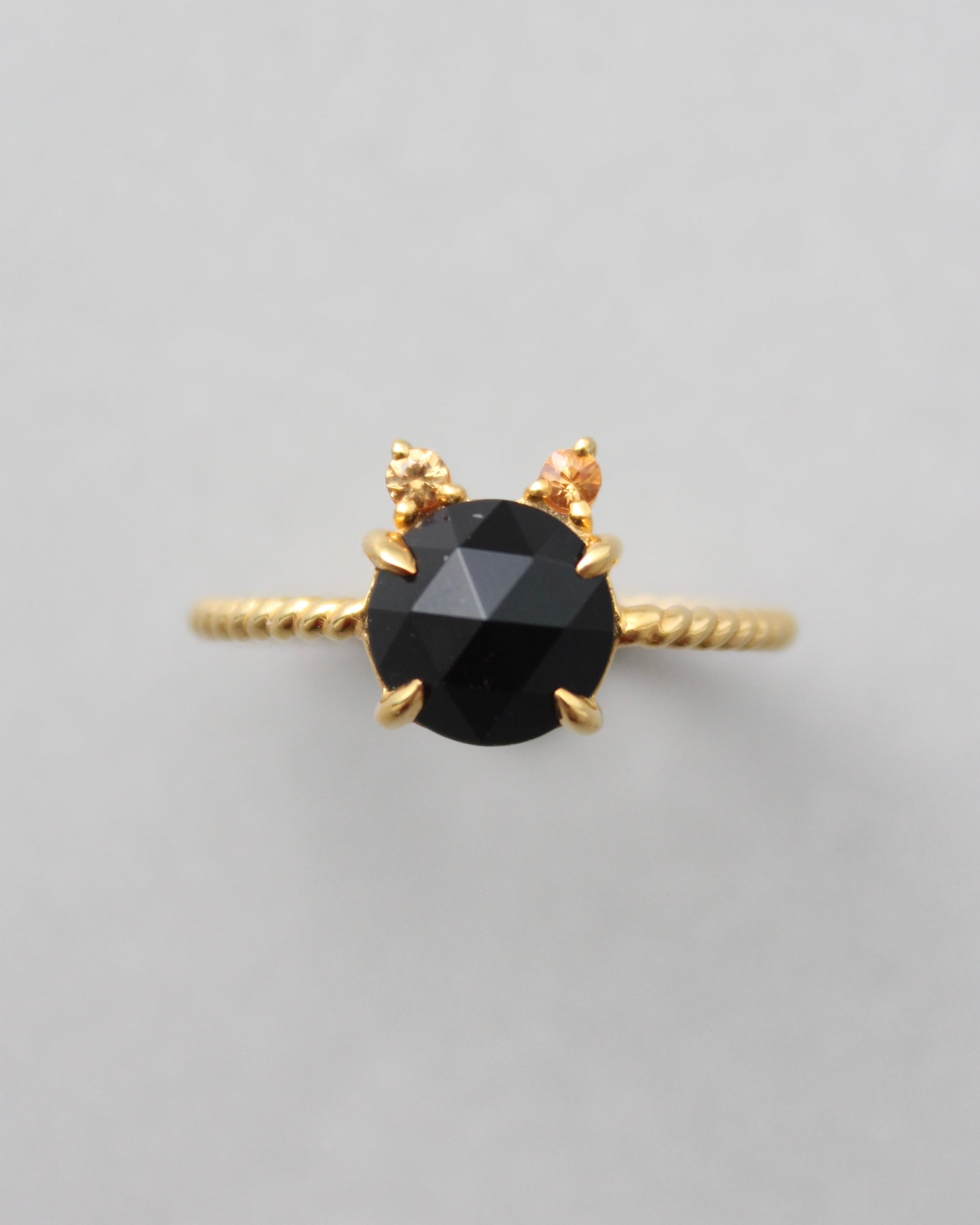 【Silver925】 Twist ring “CAT” シャノアール