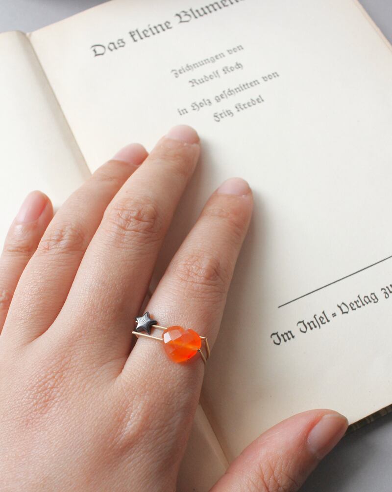 【2022年11月限定】D ring "candy orange"