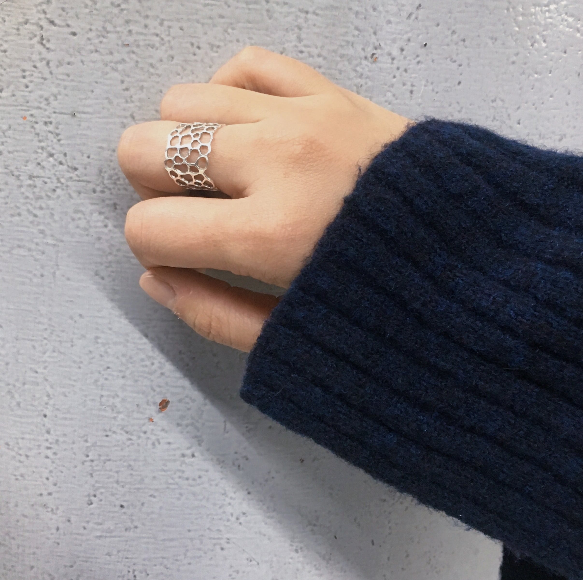 キヌガサタケ幅広リング