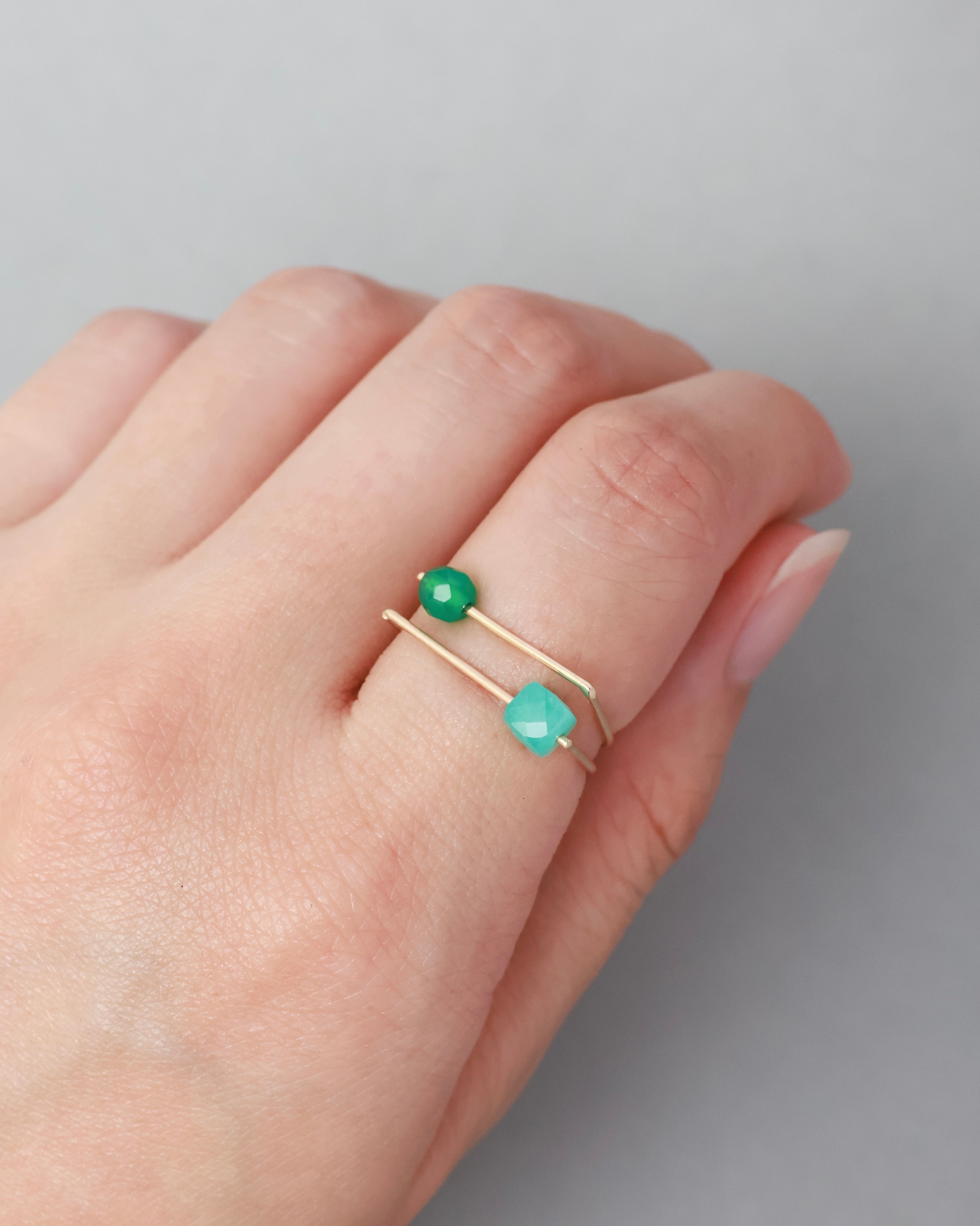 【8月限定】D ring “emerald sea”
