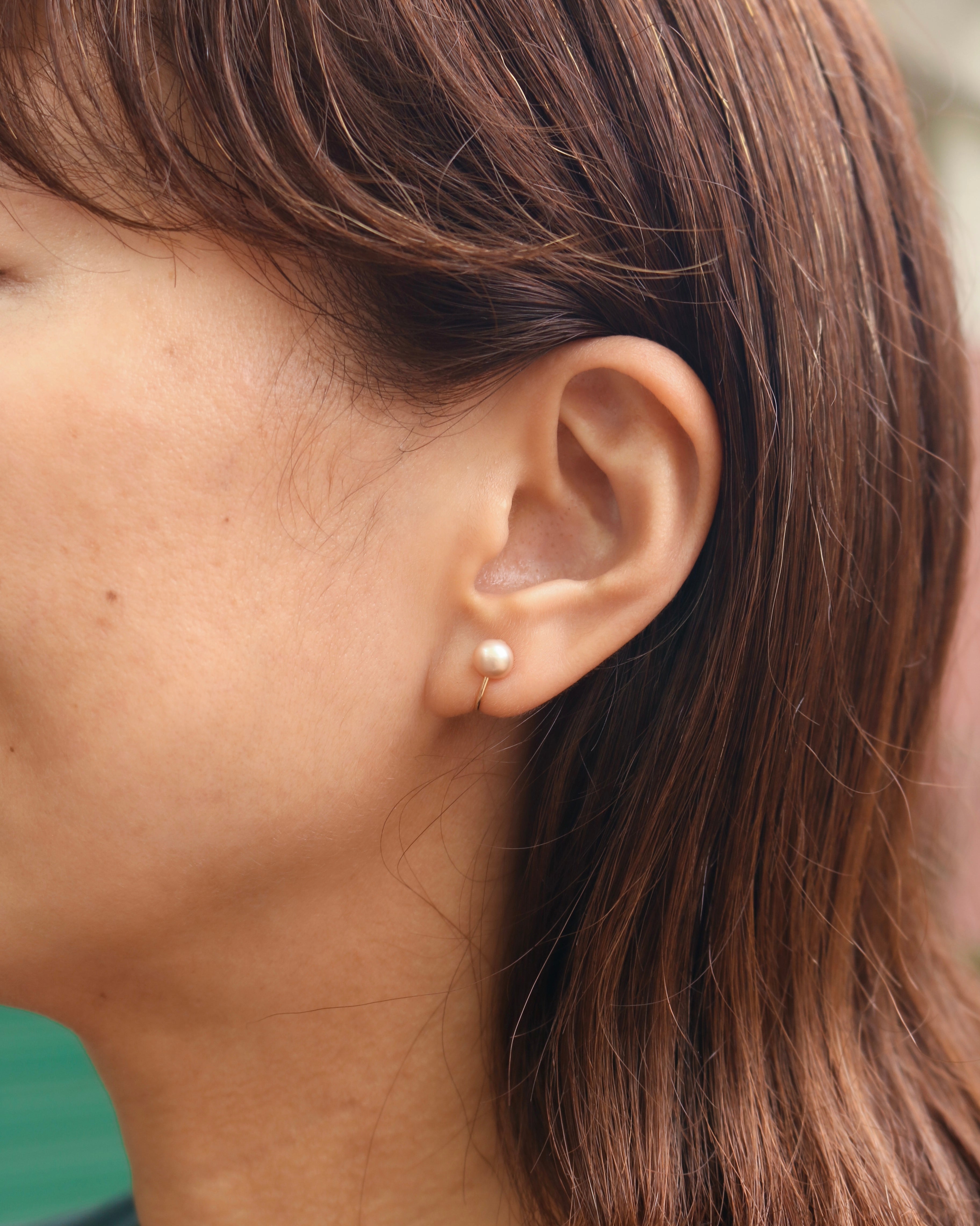 Wパールイヤークリップ