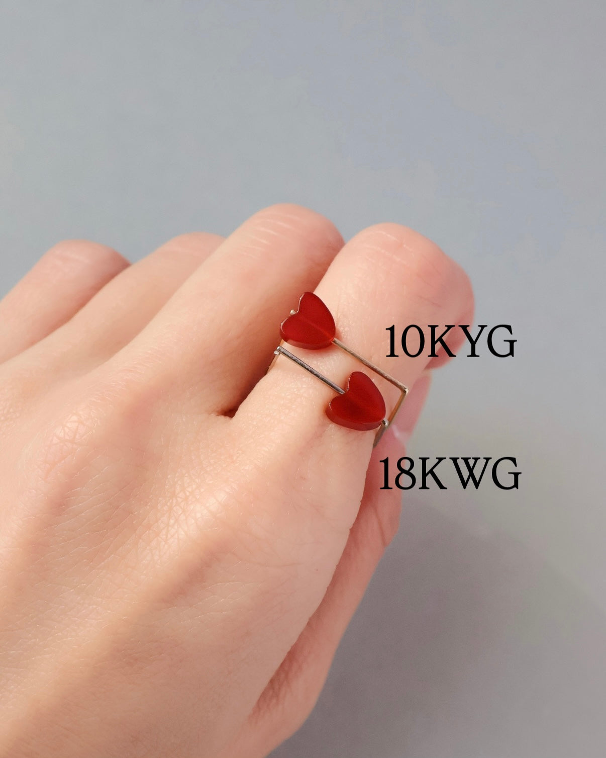ゆ*り様 美品 mmm Jewelry K10 D ring Queen ハート D ring 