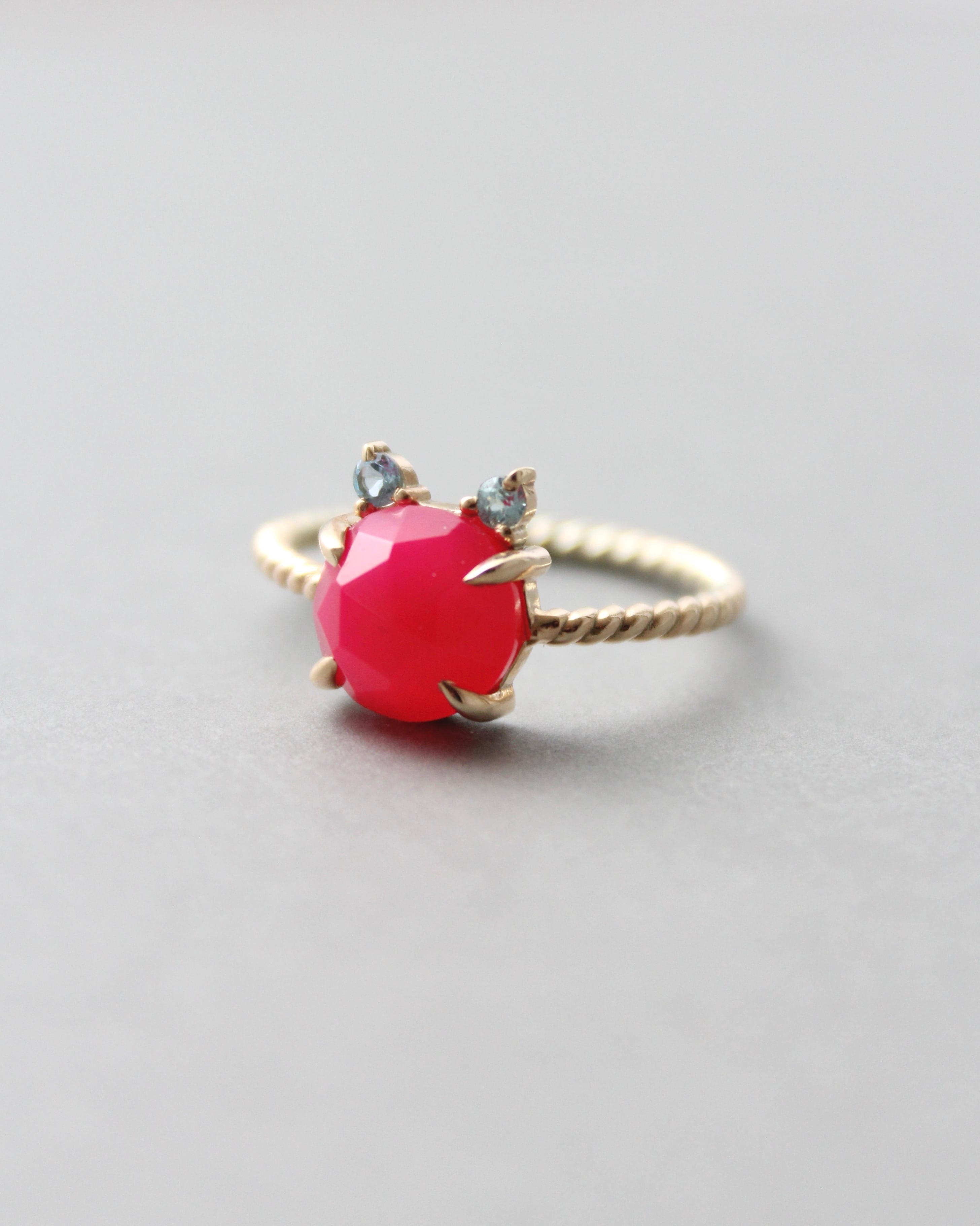 【Silver925】 Twist ring “CAT” シャローズヴィフ